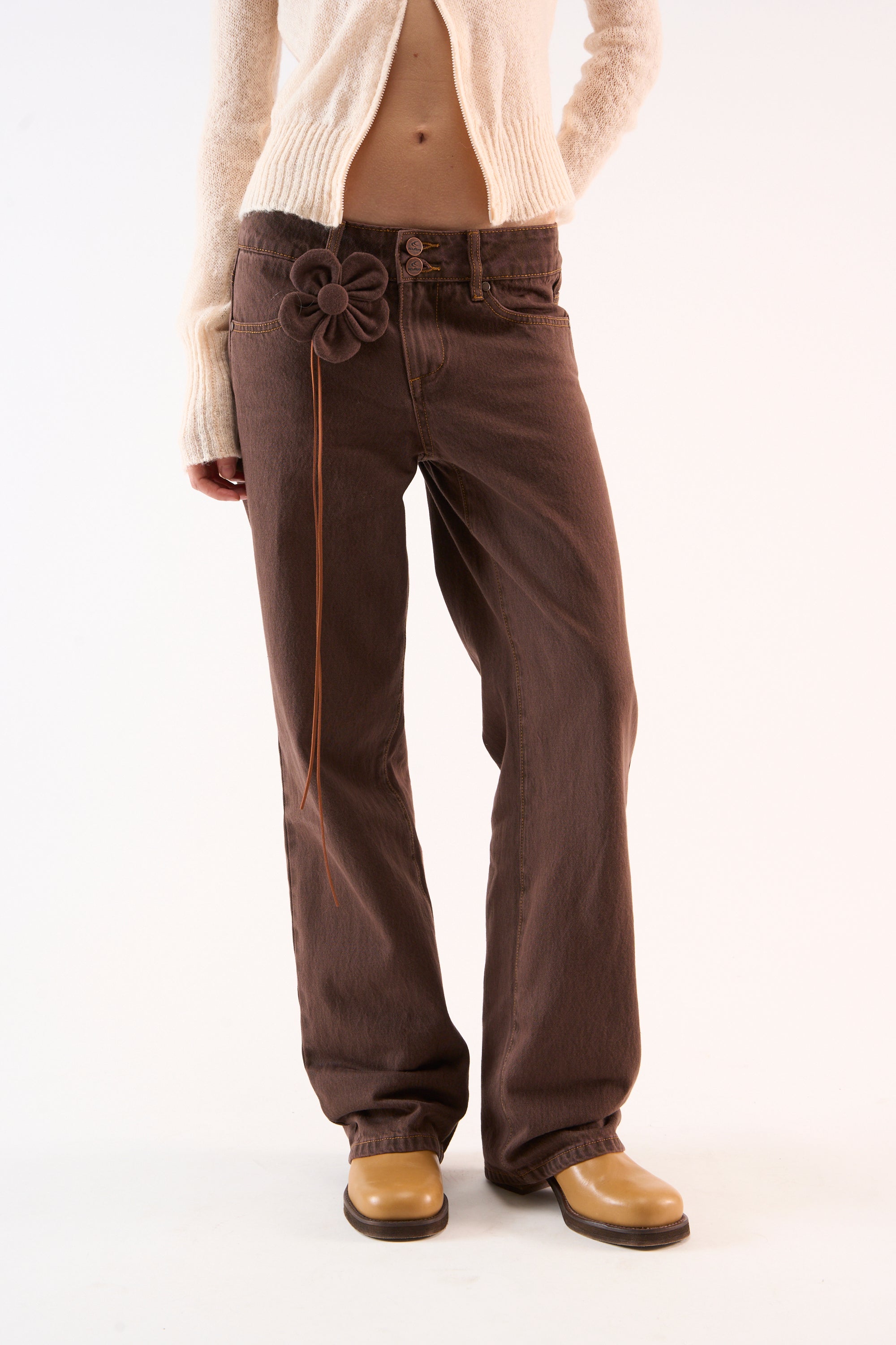 Pantalon marron savane