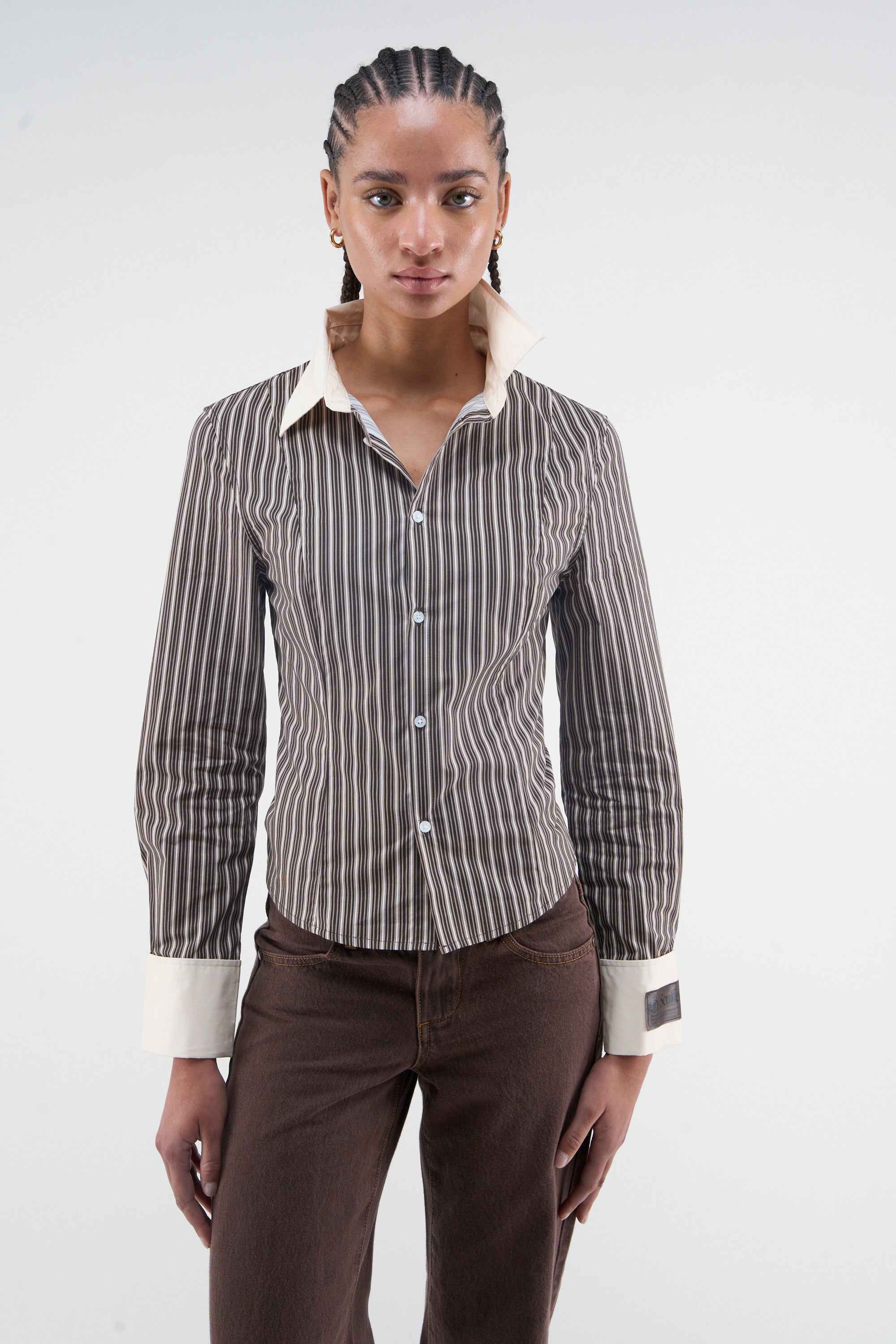 Chemise marron de grand-père