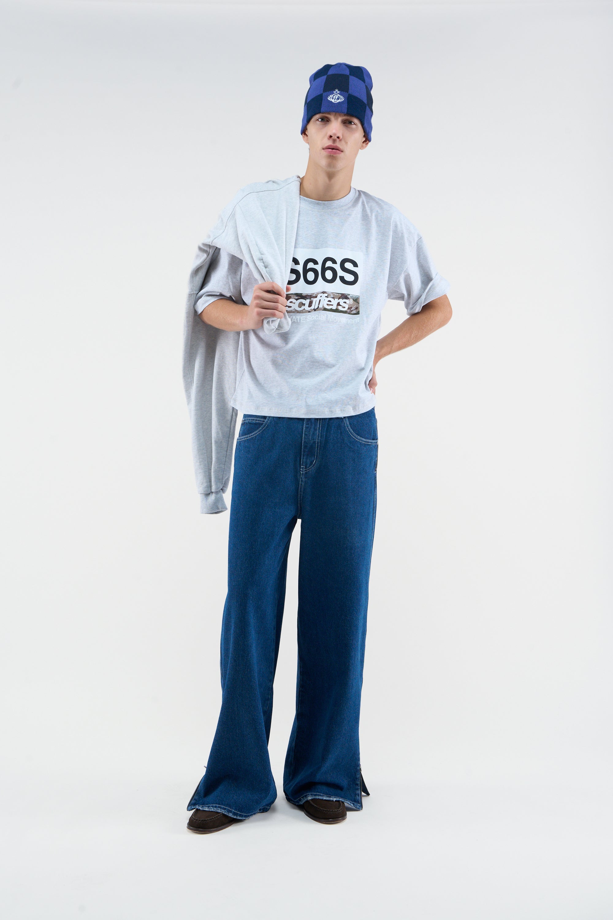 T-shirt gris chiné NYC