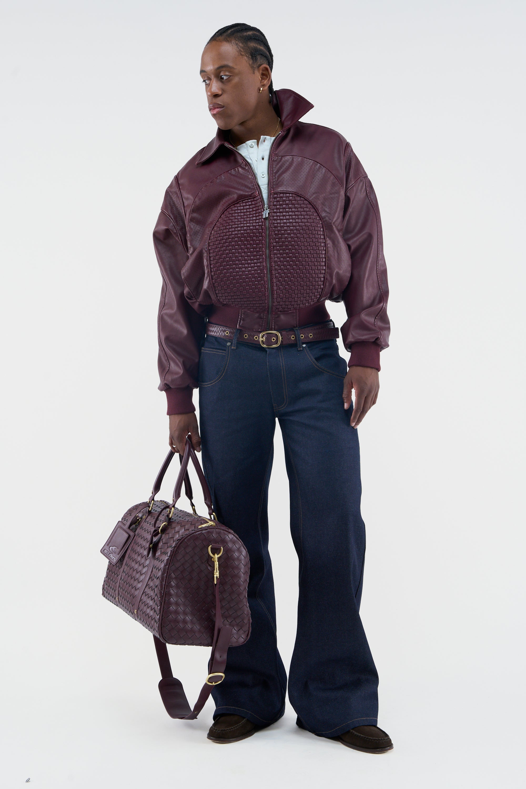 Veste bordeaux de campagne