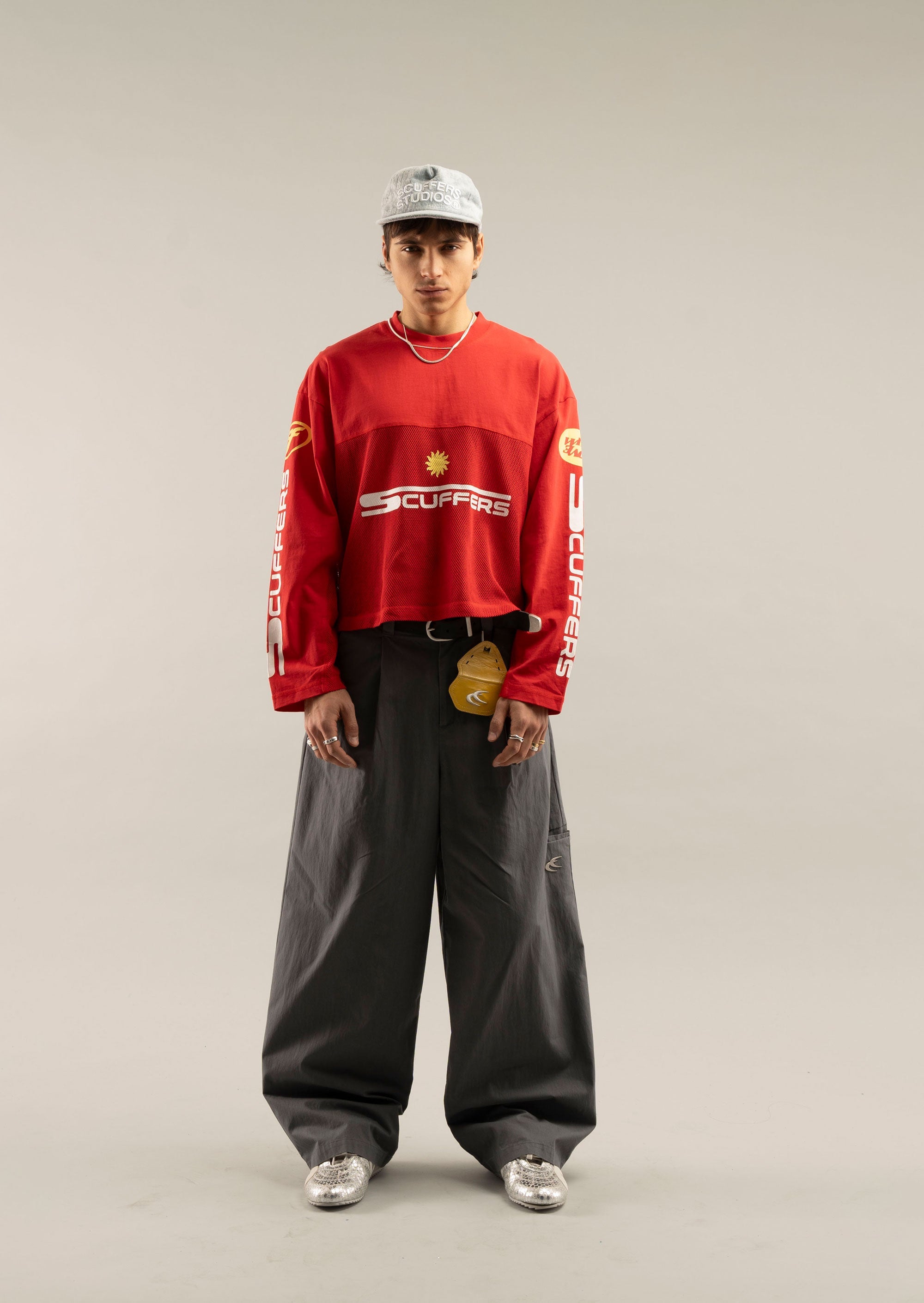 T-shirt à manches longues rouge FF1