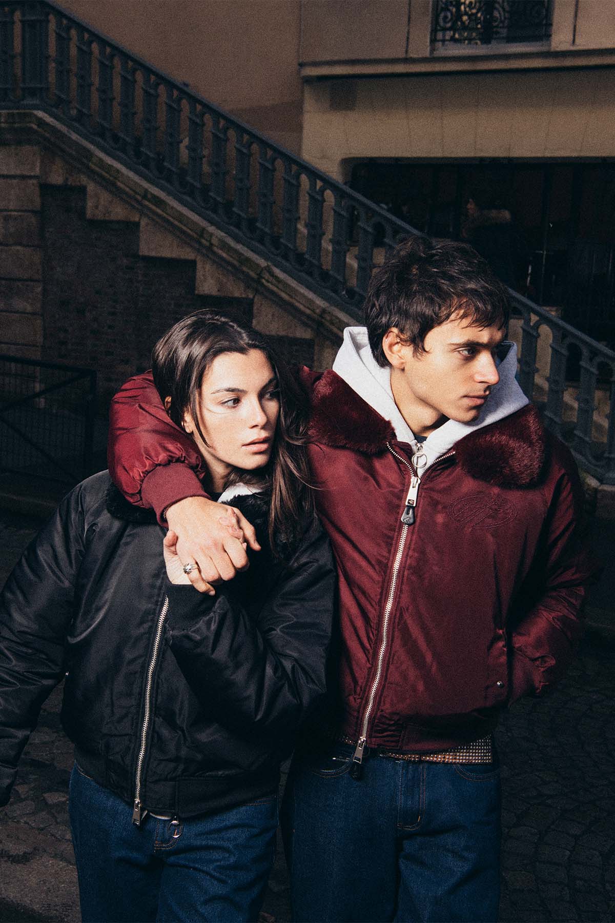 Veste bomber noire SCFF