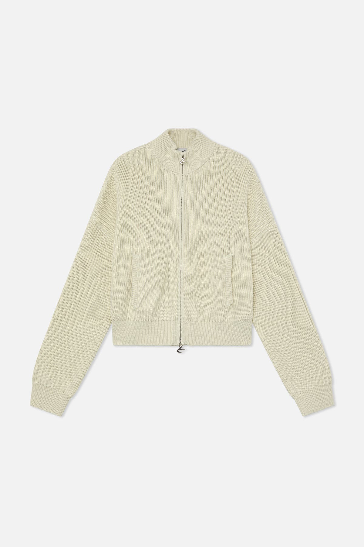 Fermeture éclair en maille écrue Delore