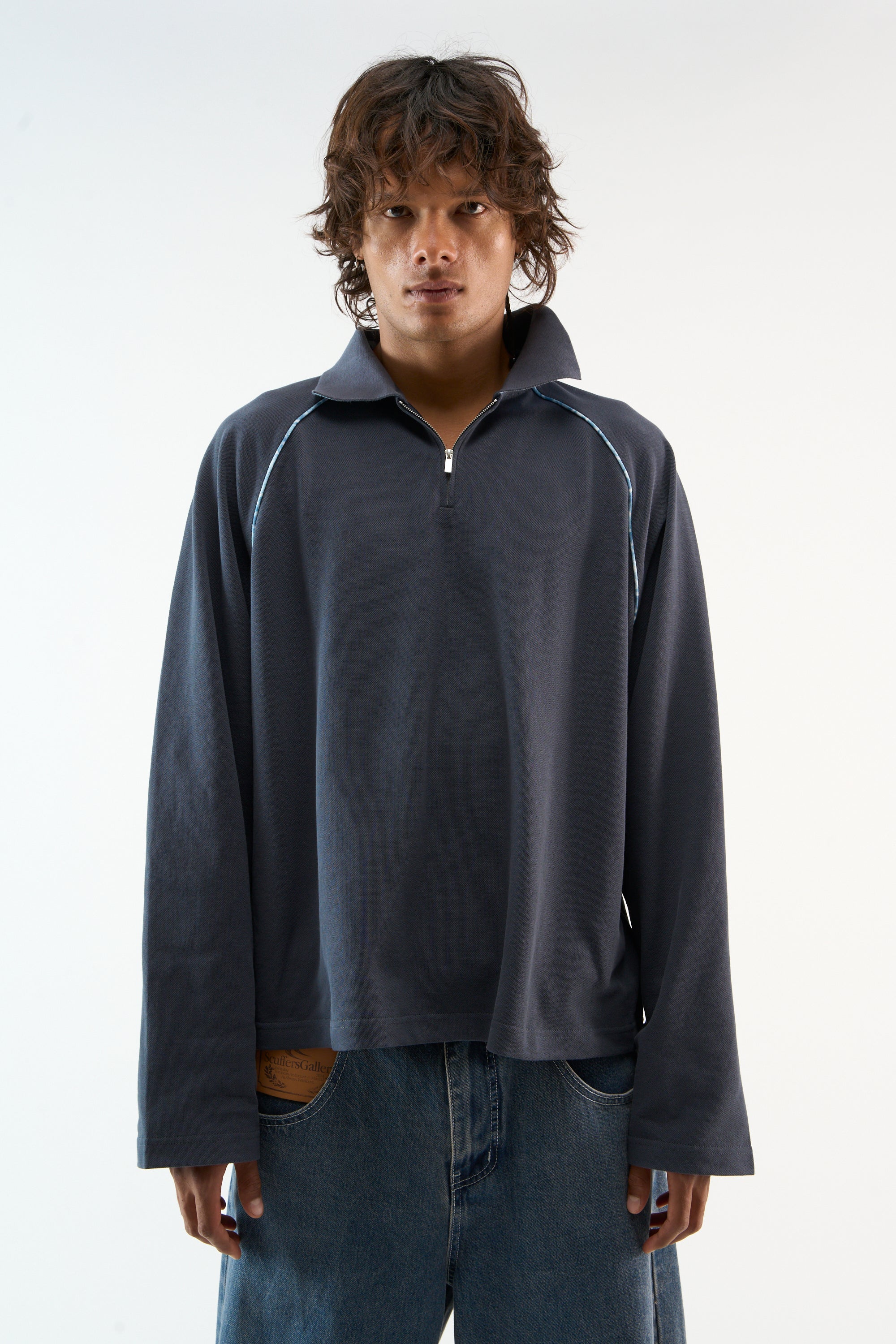 Polo bleu Animal Line