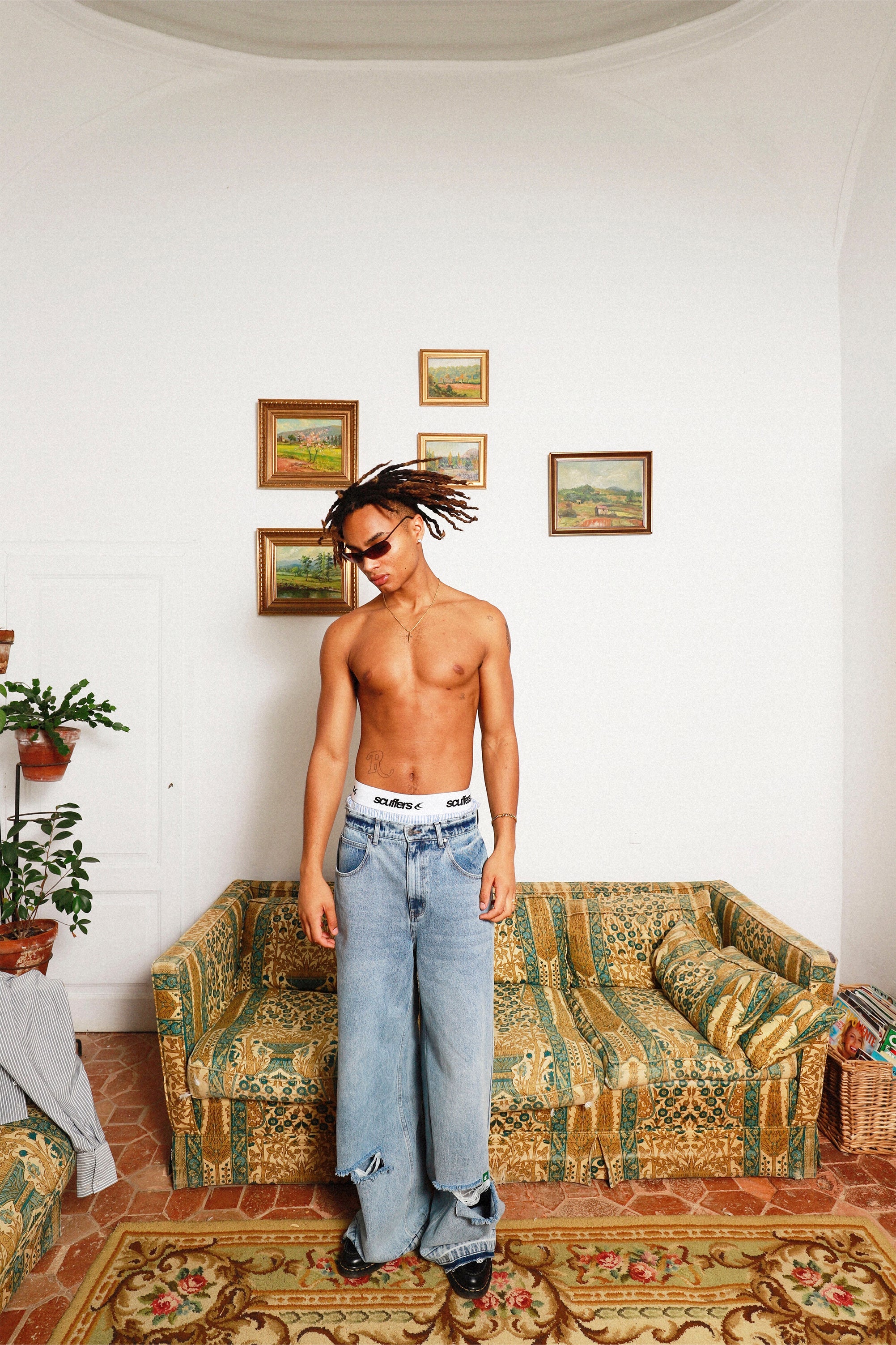 Pantalon bleu clair Naked