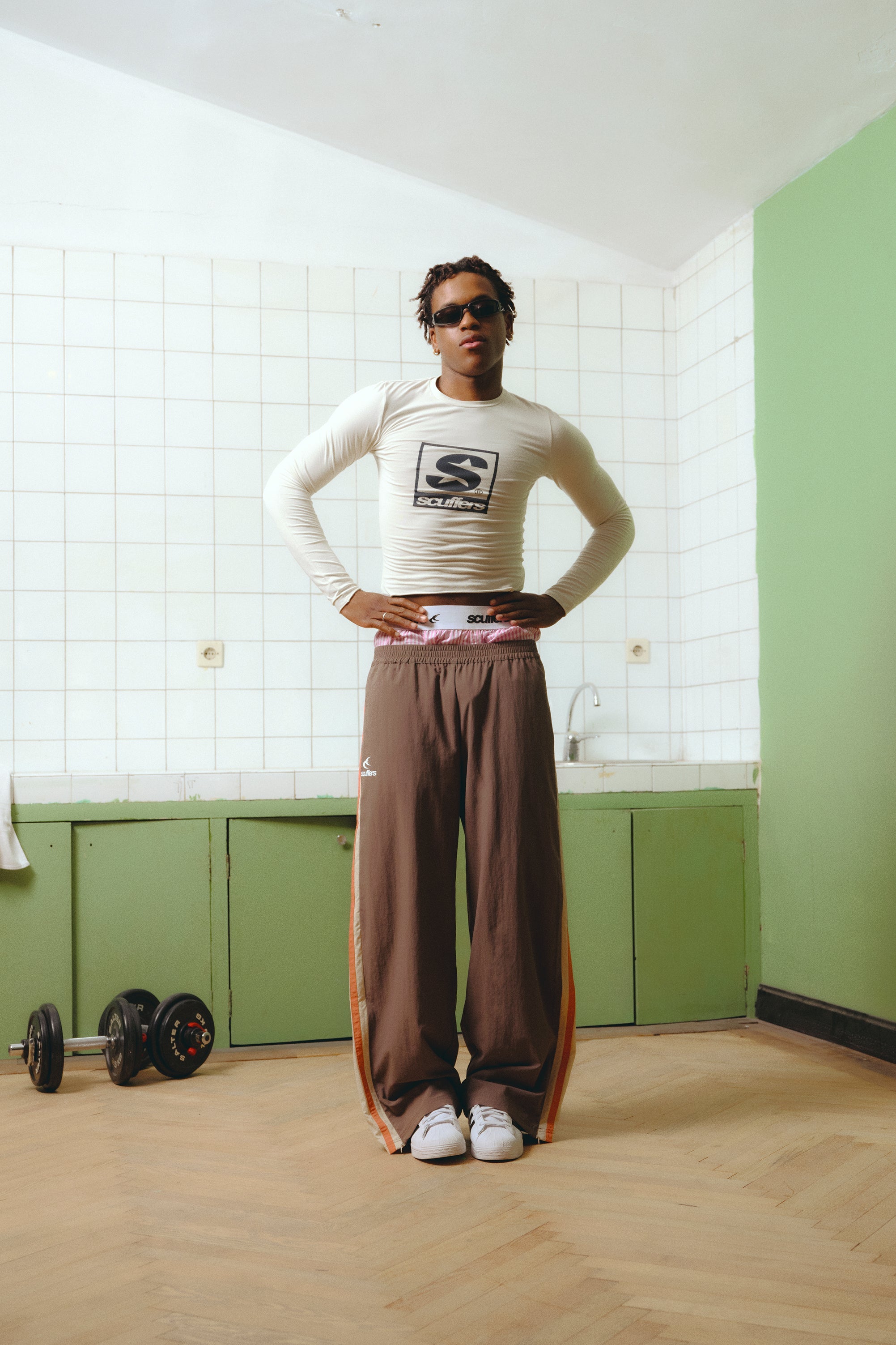 Pantalon marron de sport technique