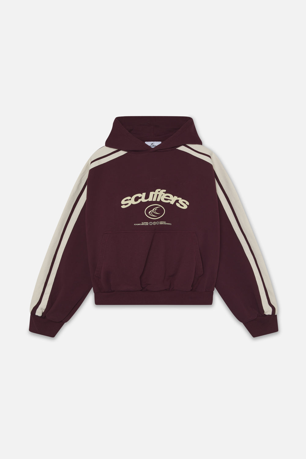 Sweat à capuche bordeaux sans effort