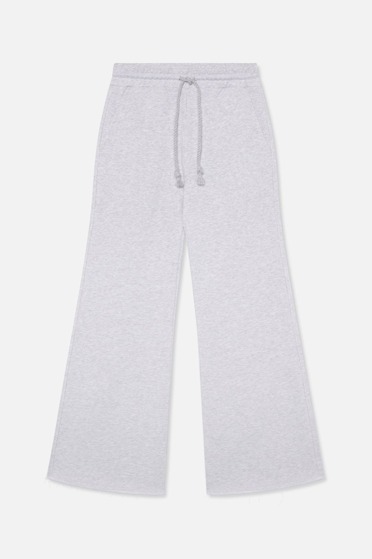 Pantalon de survêtement gris clair évasé
