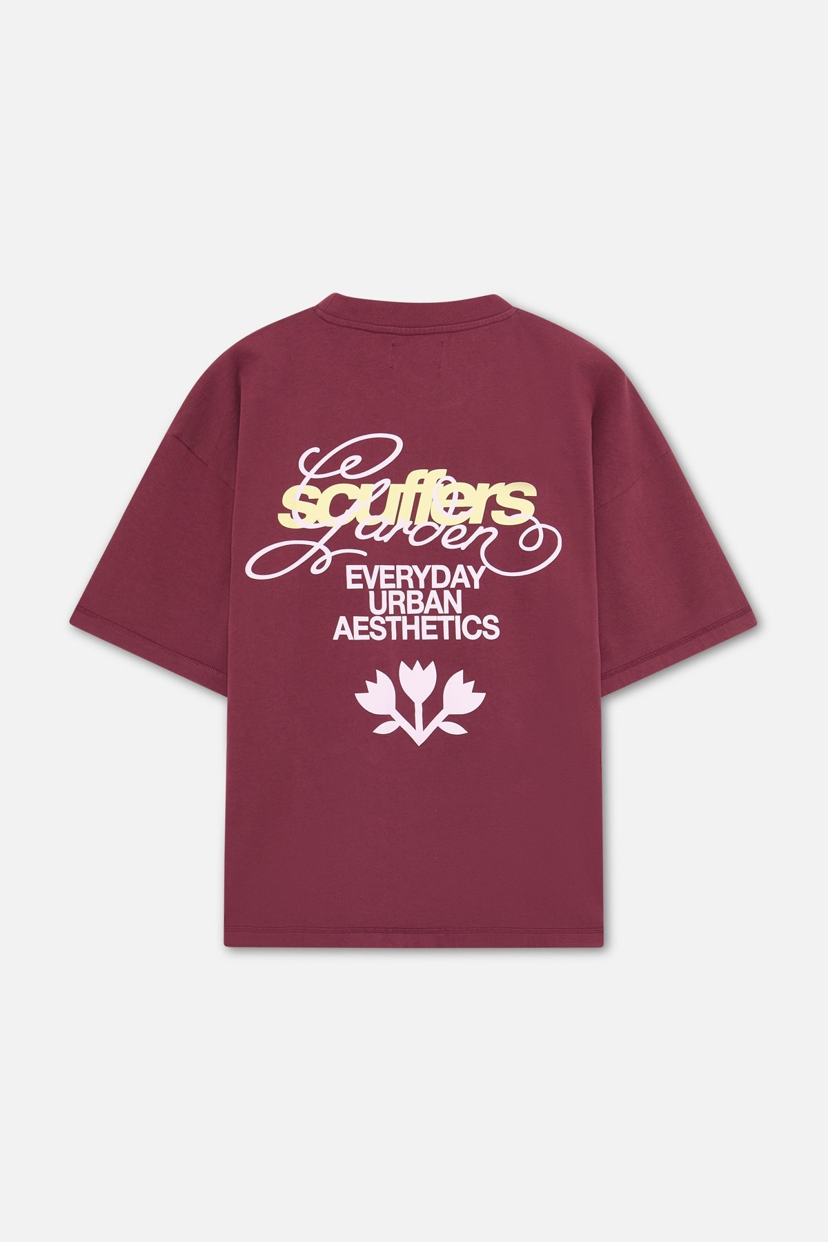 T-shirt bordeaux jardin