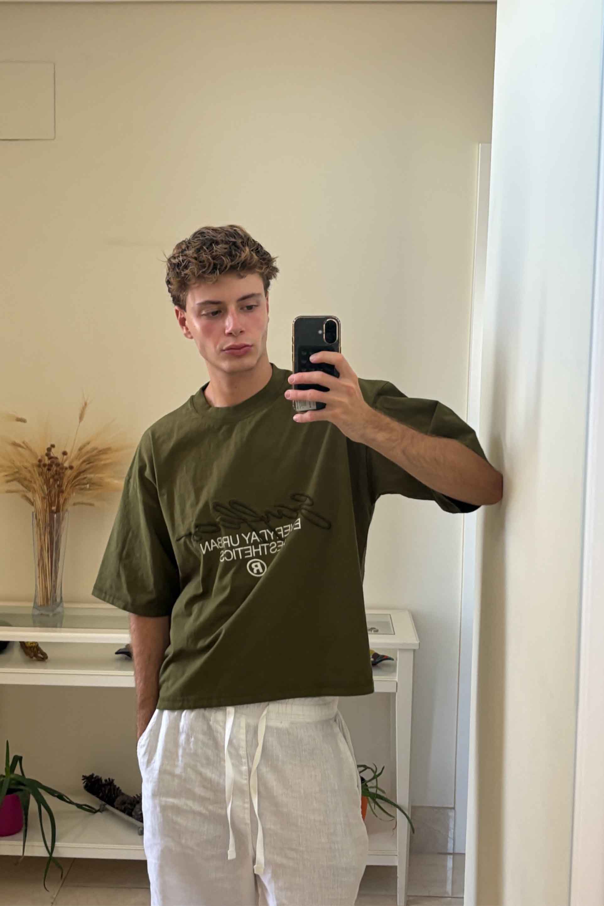 Nouveau t-shirt vert signature