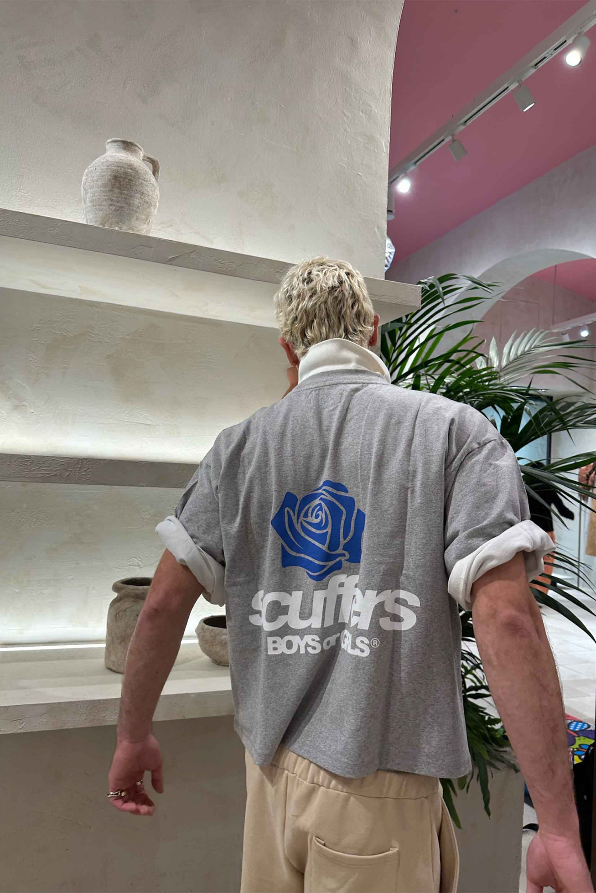 T-shirt gris clair pour garçons ou filles