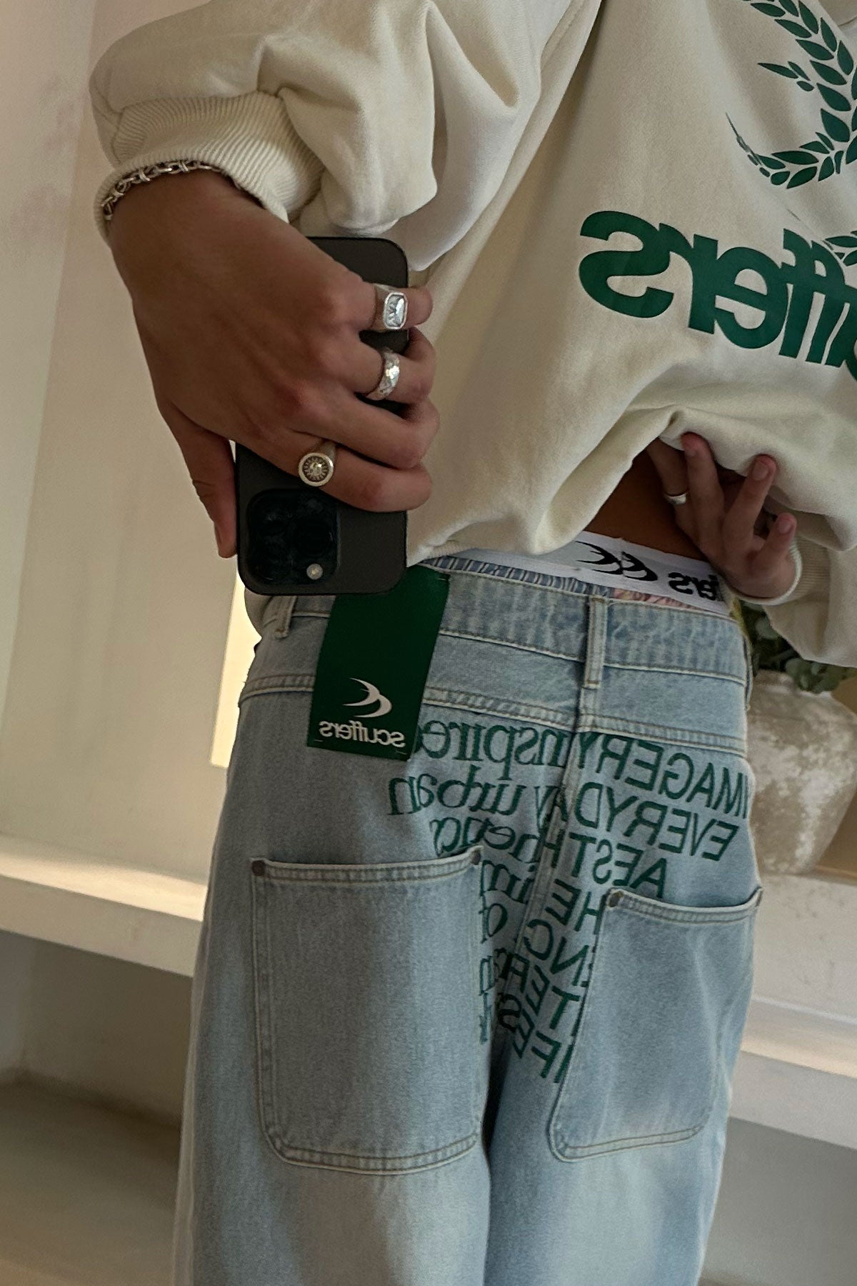 Pantalon bleu clair Hollywood