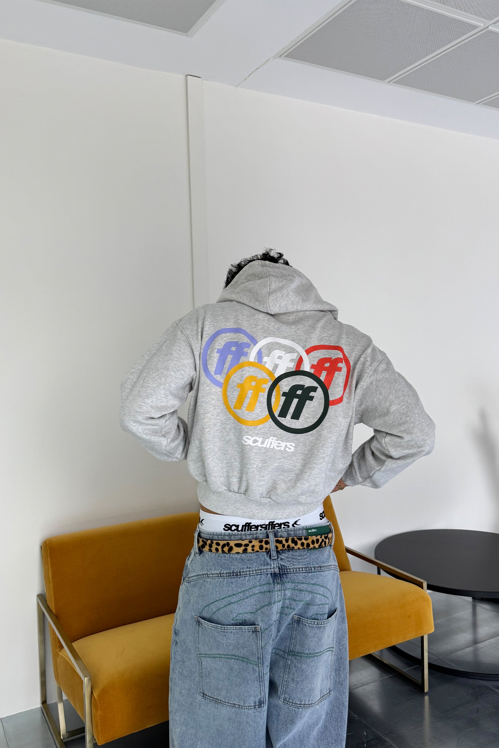 Sweat à capuche gris Glory