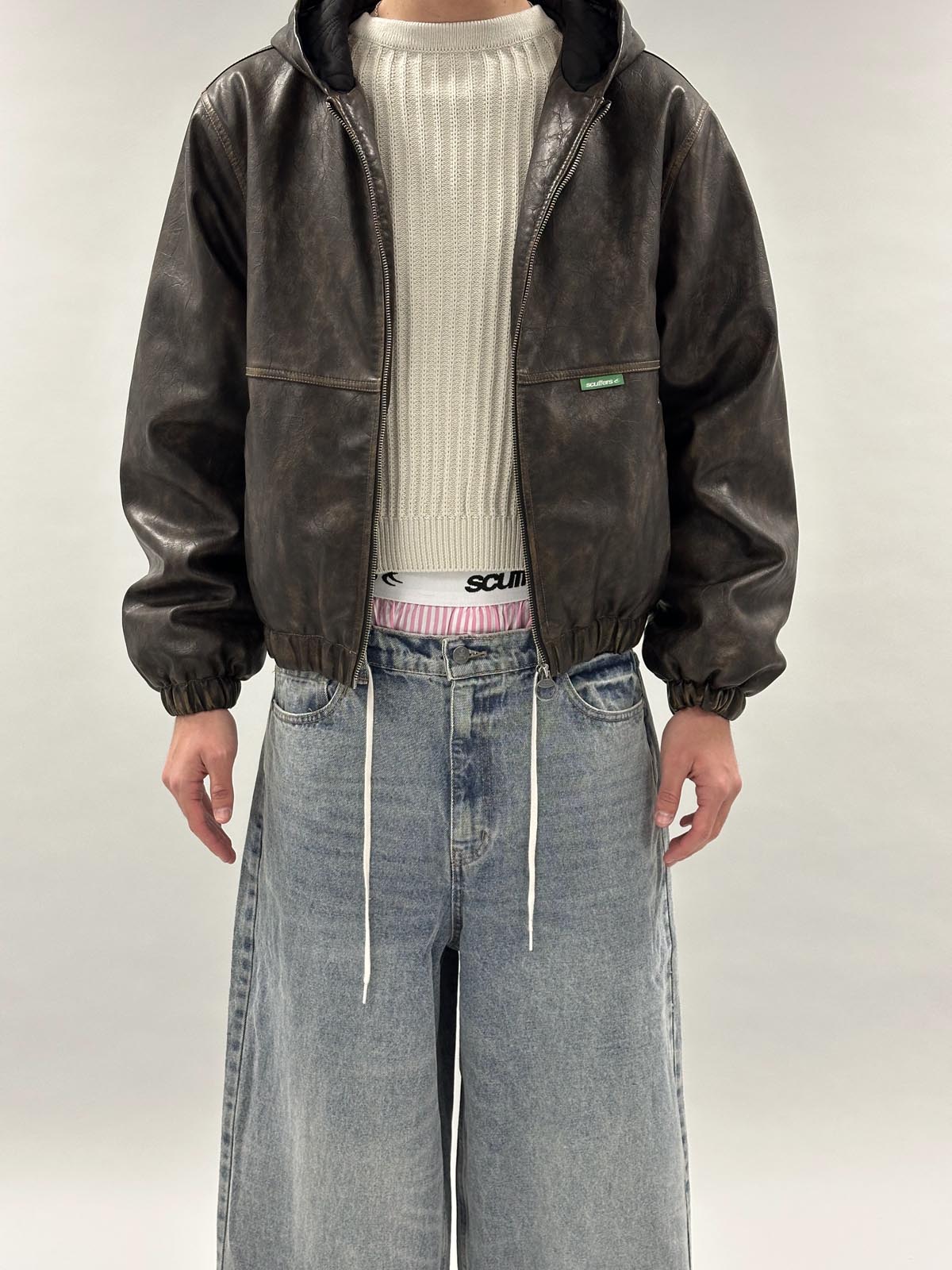 veste de travail marron