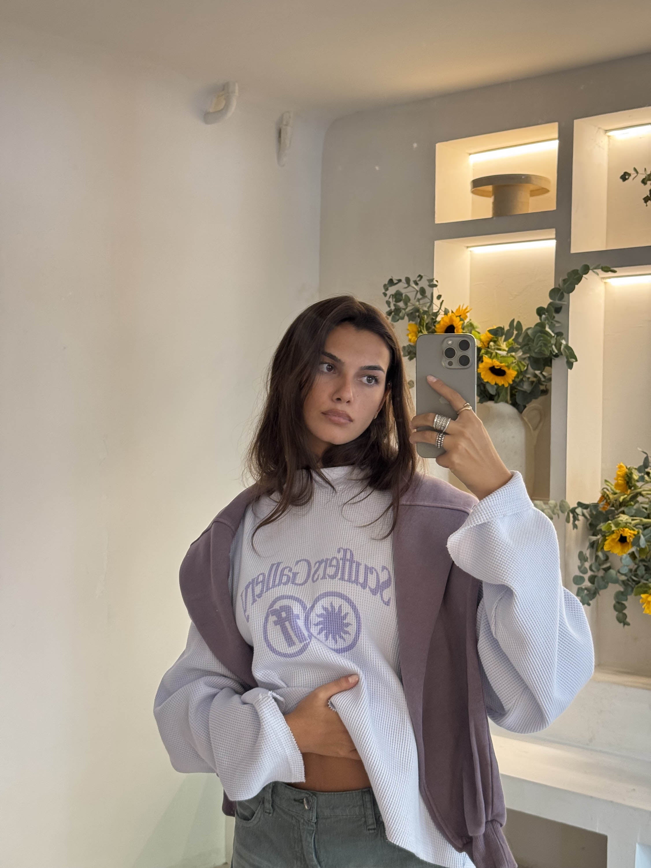 Sweat-shirt bleu Cala