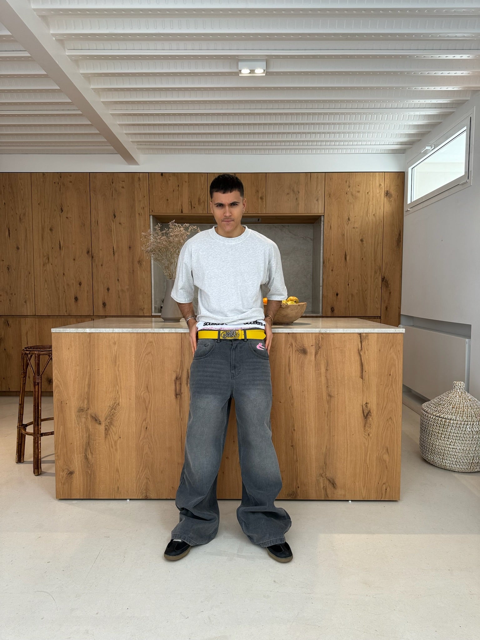 Lot de t-shirts gris basiques