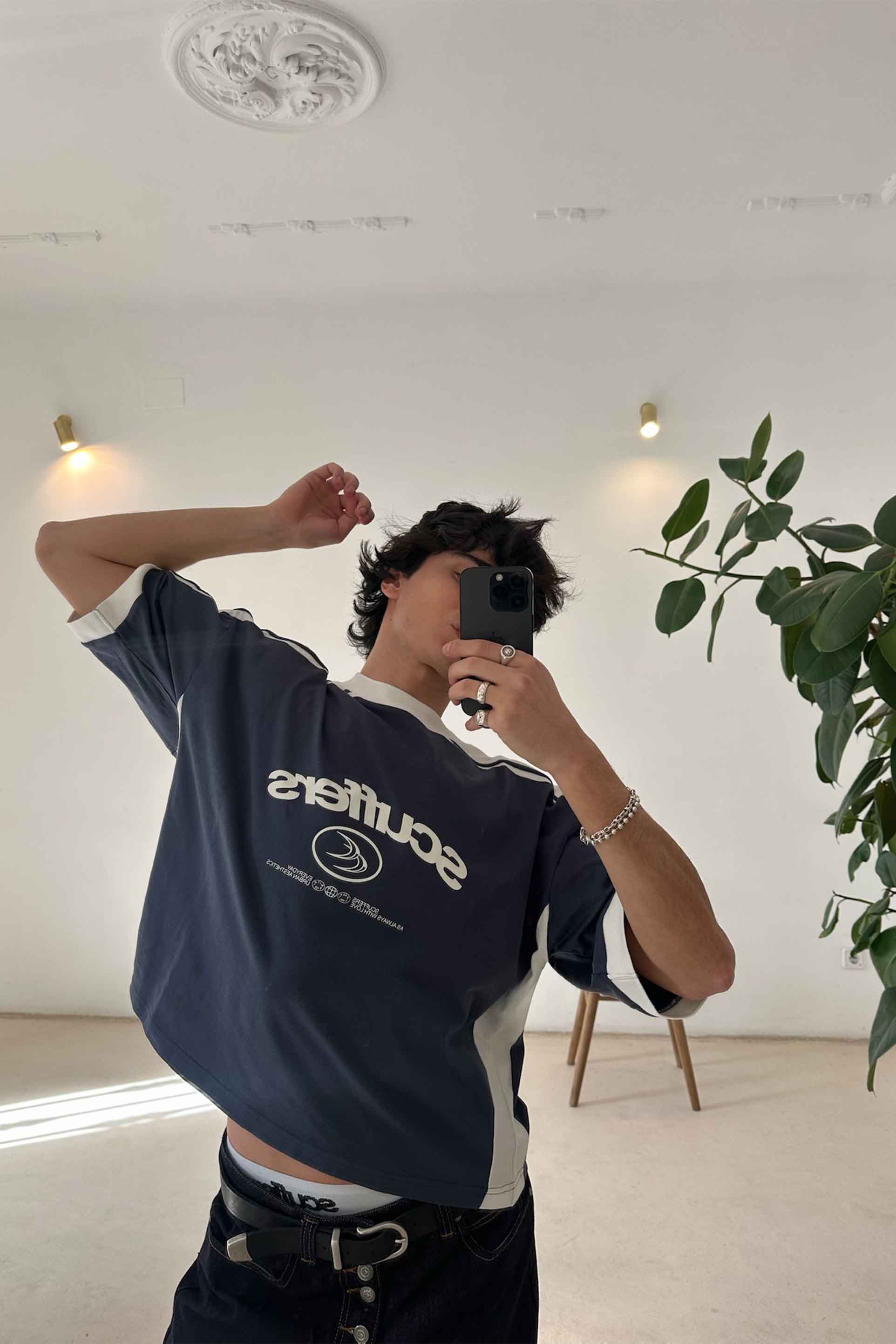 T-shirt marine sans effort