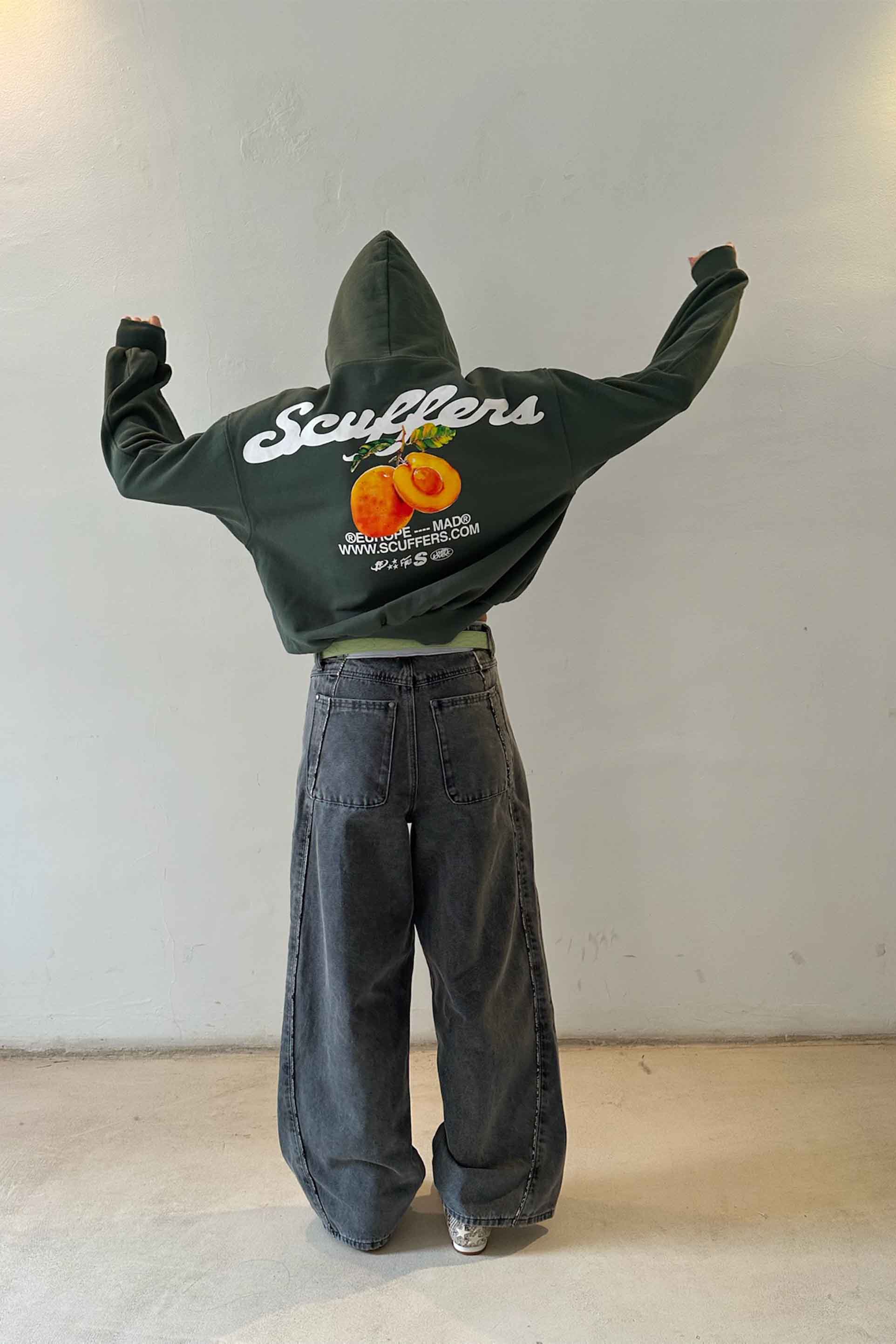 Sweat à capuche vert tropical