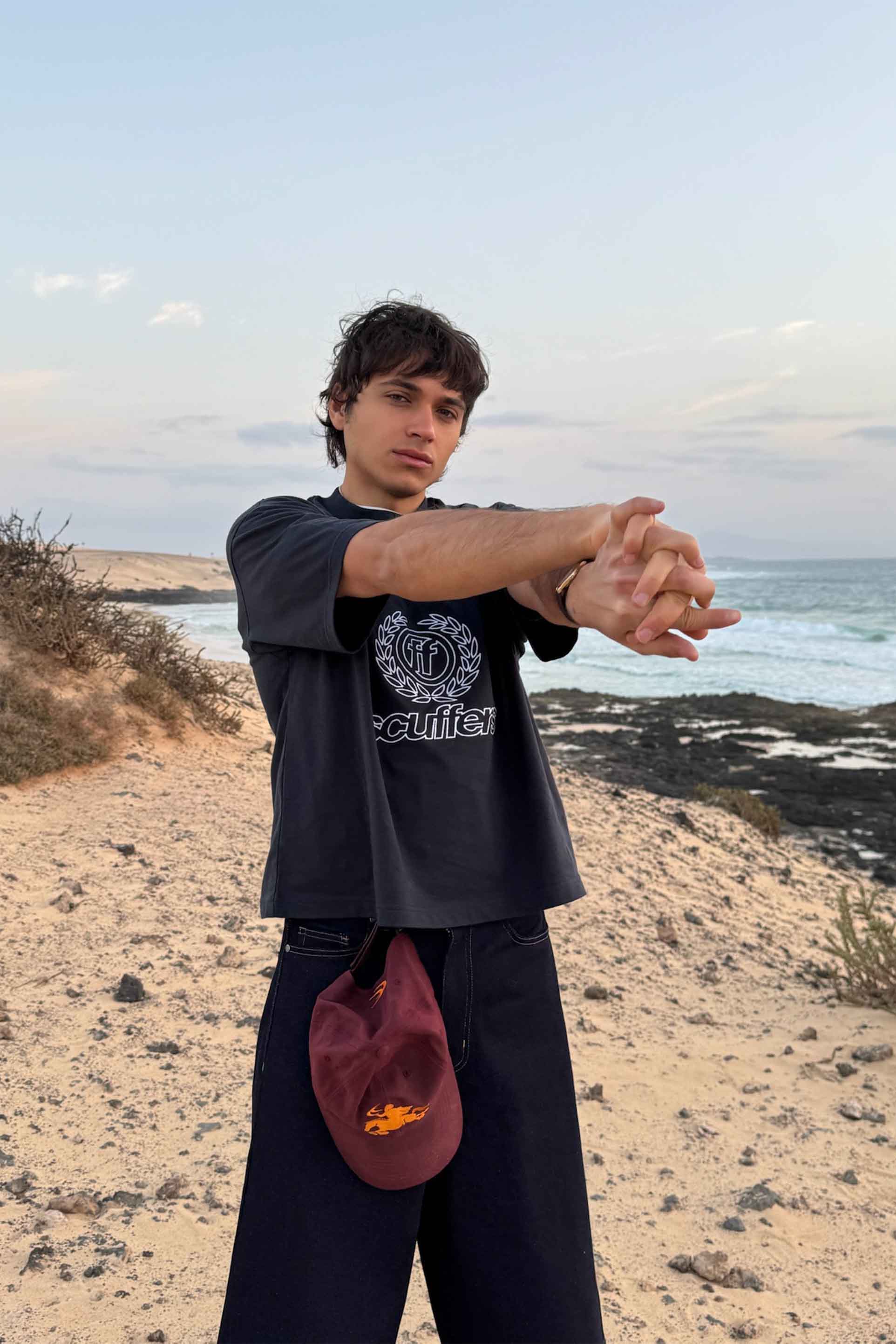 T-shirt bleu marine Jersey