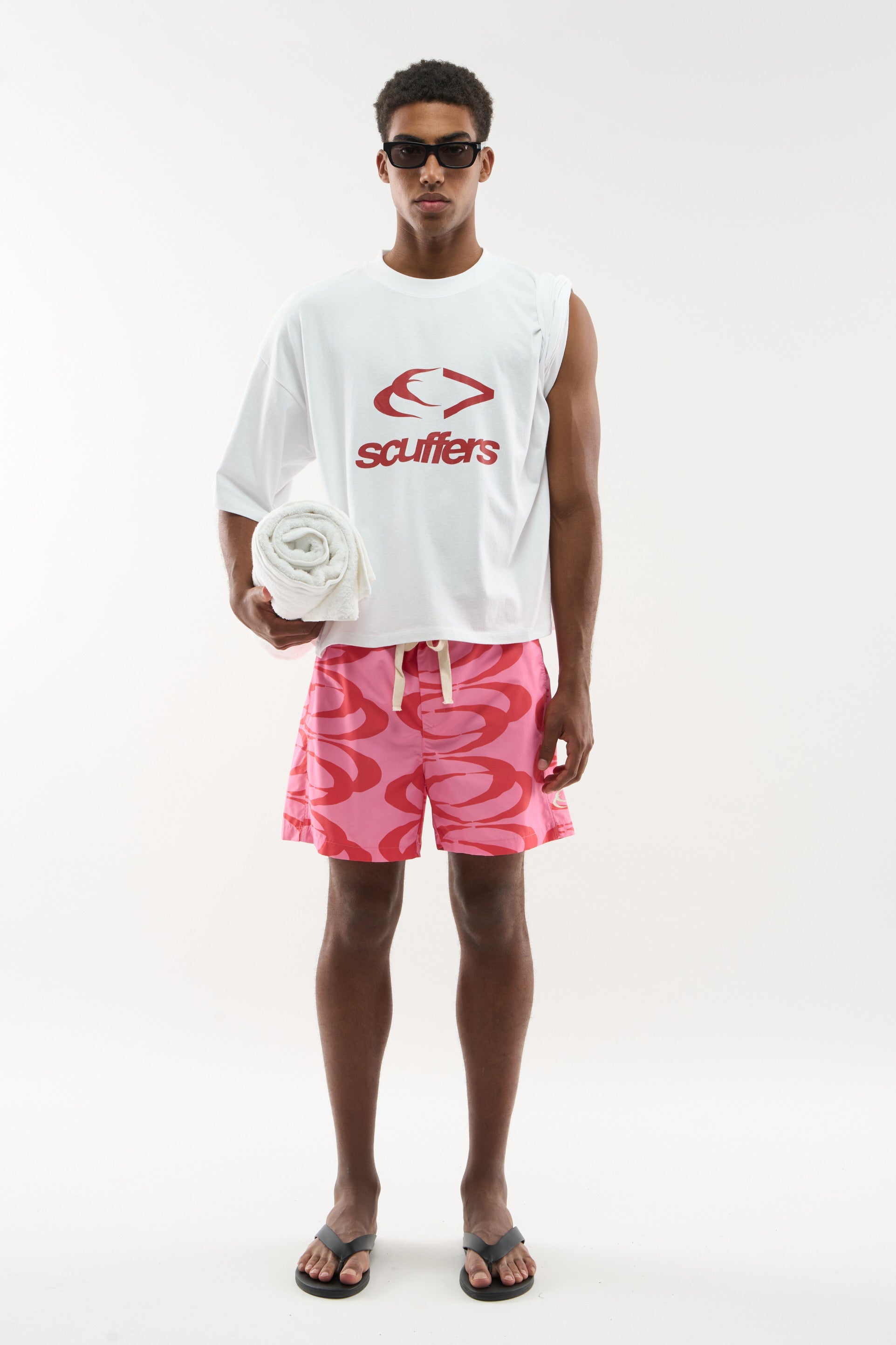 Maillot de bain rose lune