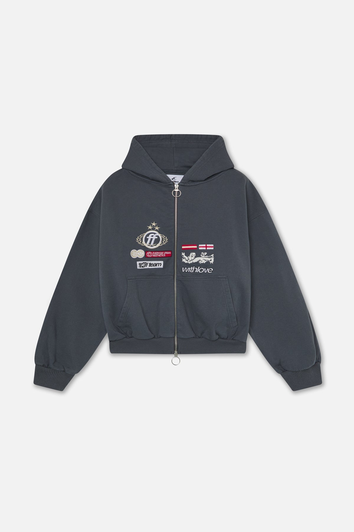 Maire Fermeture éclair bleu poussiéreux