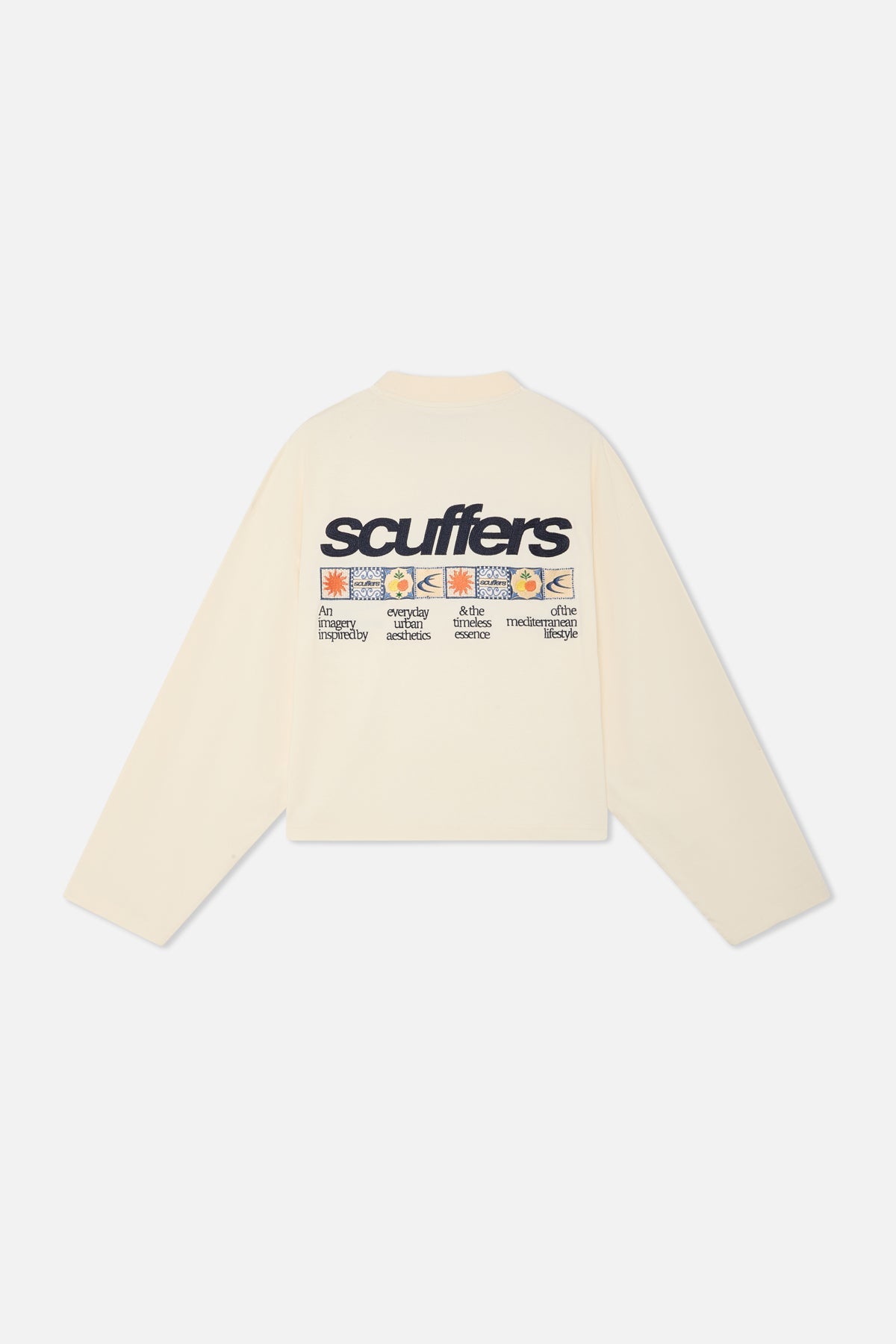 T-shirt à manches longues Minorque écru