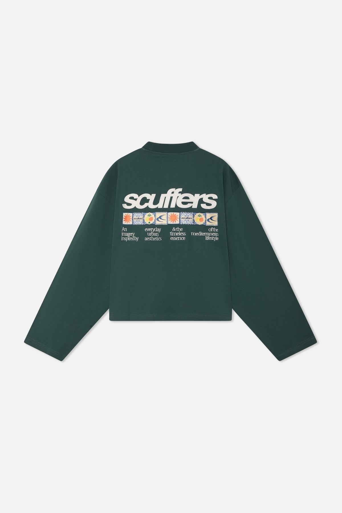 T-shirt à manches longues vert Minorque