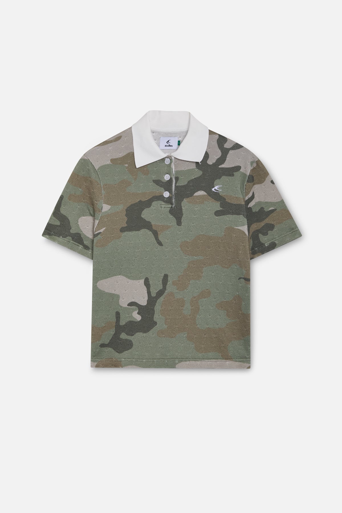 Polo camouflage ajouré