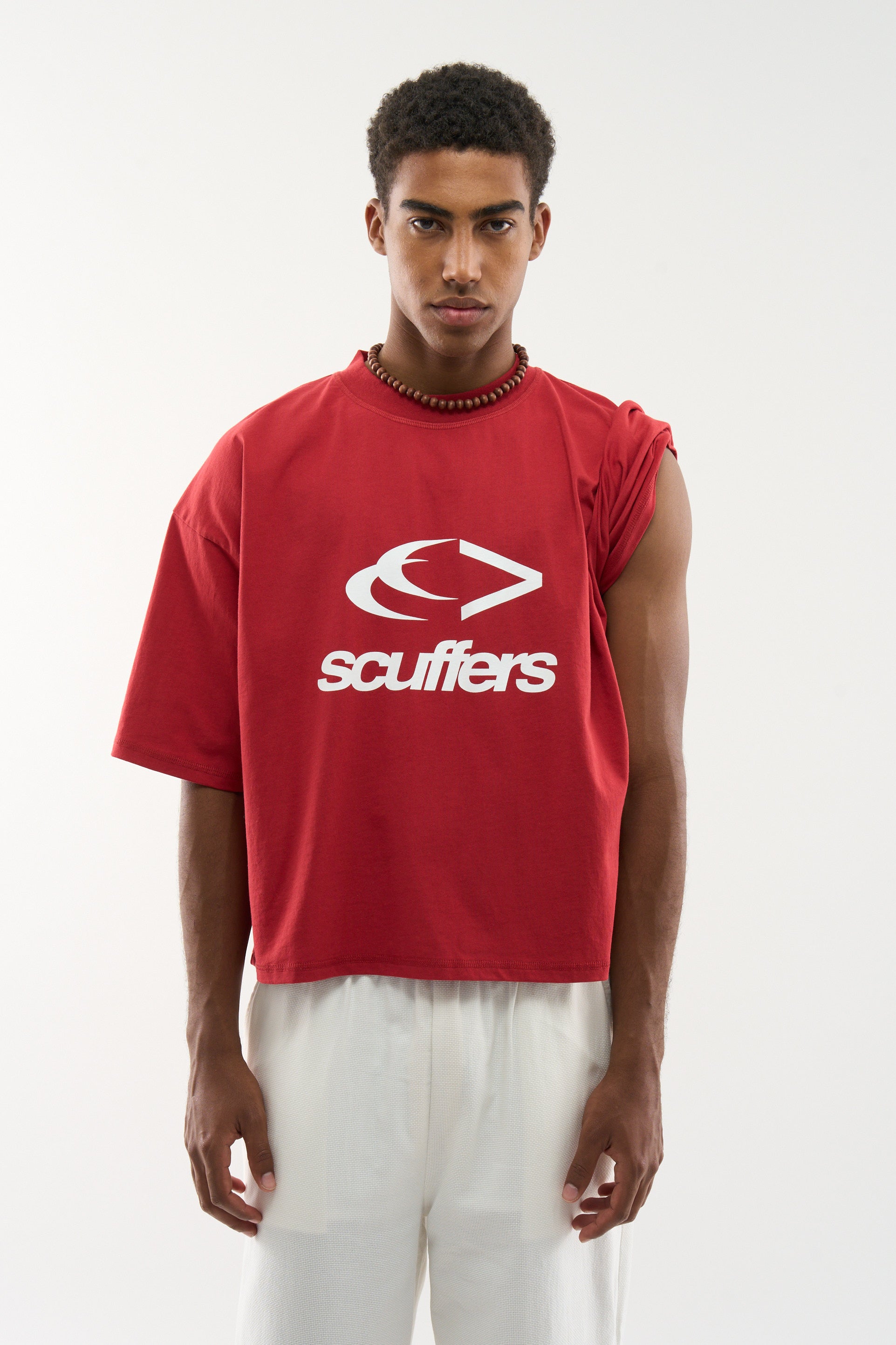 T-shirt rouge Picotres
