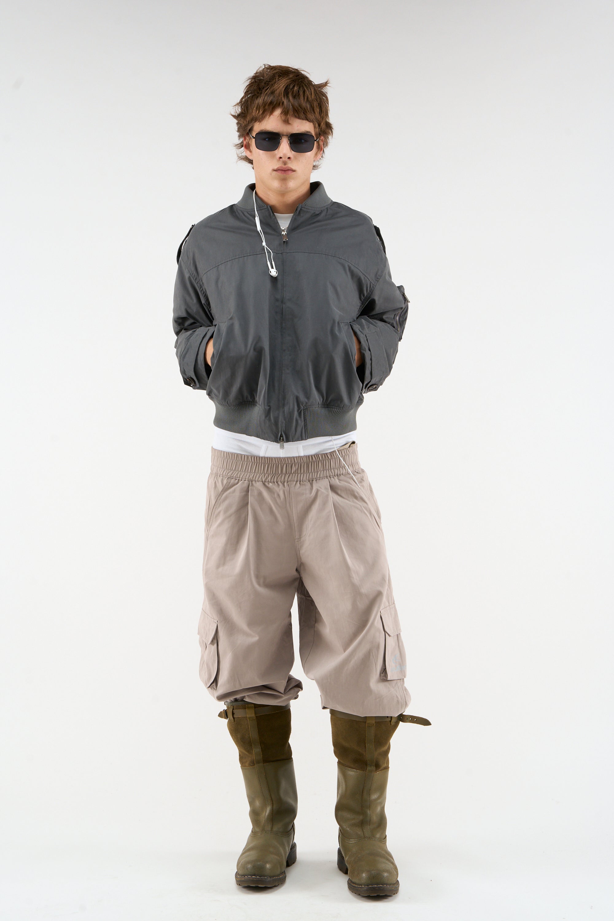 Veste bomber gris foncé London