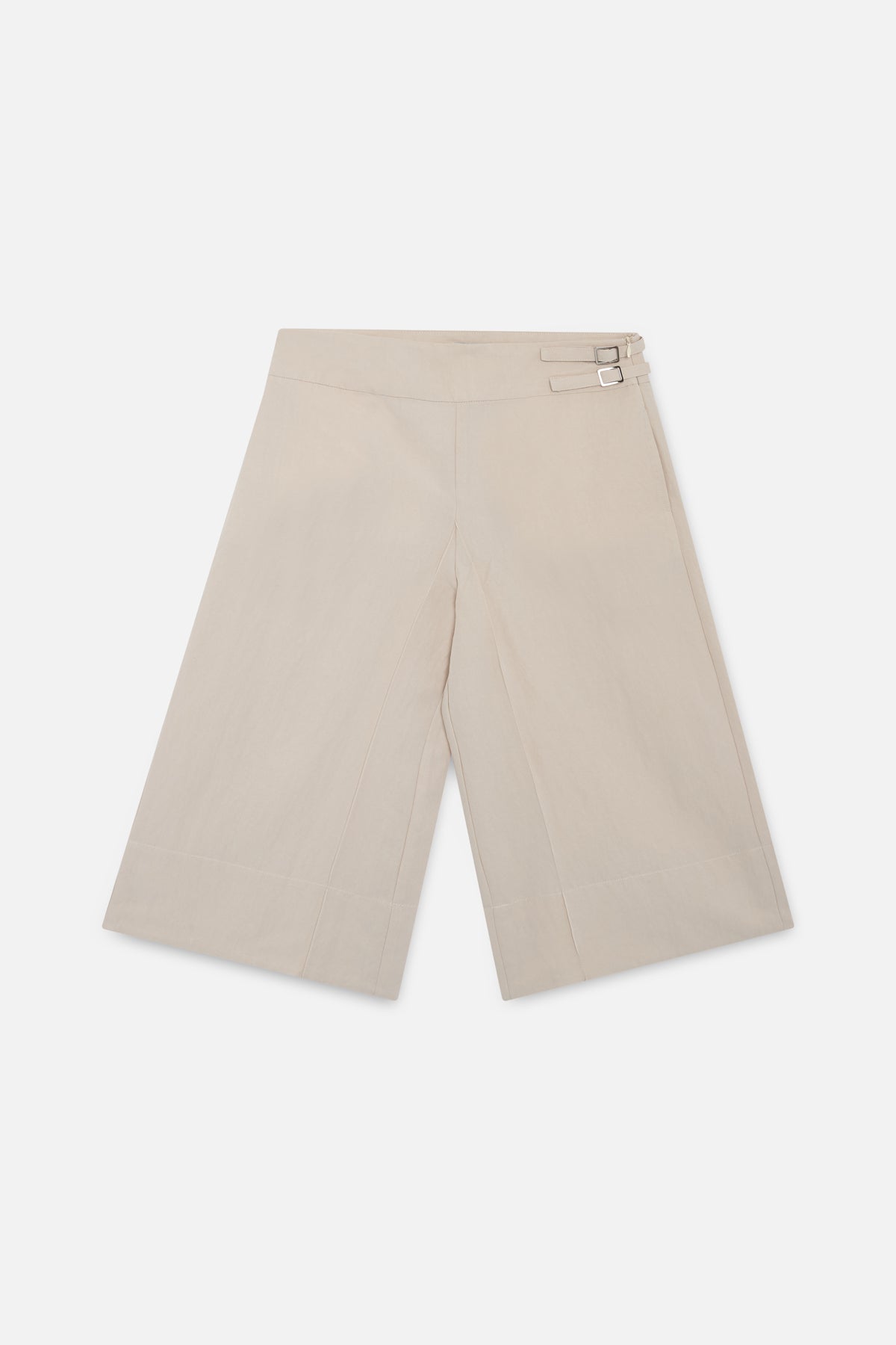 Pantalon écru à empiècements