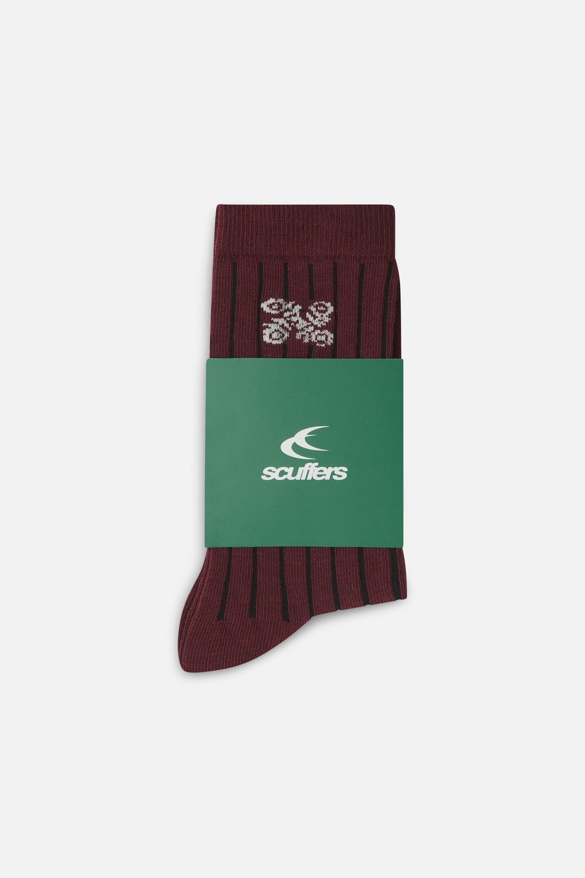 Chaussettes bordeaux à pollen