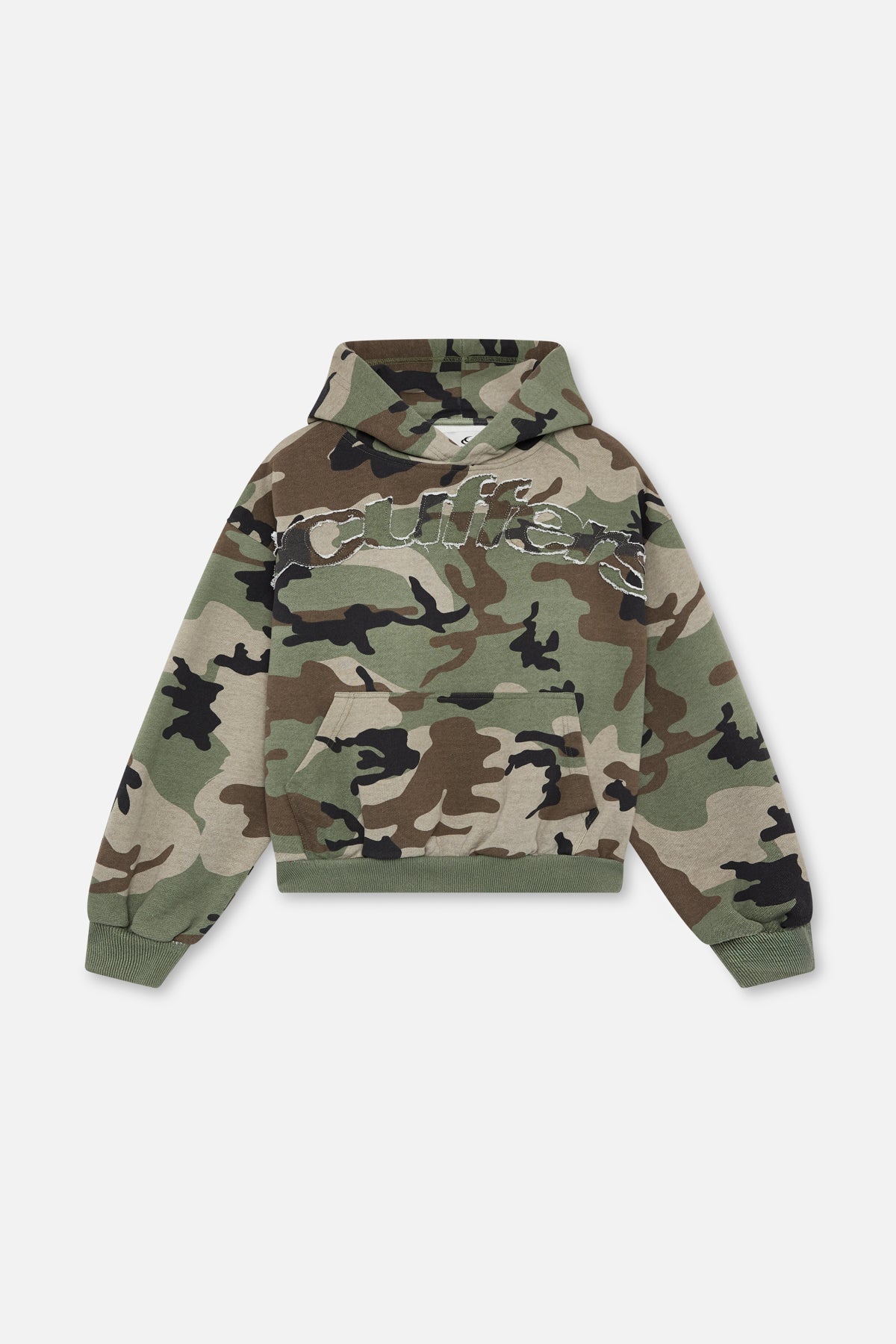 Sweat à capuche camouflage brut