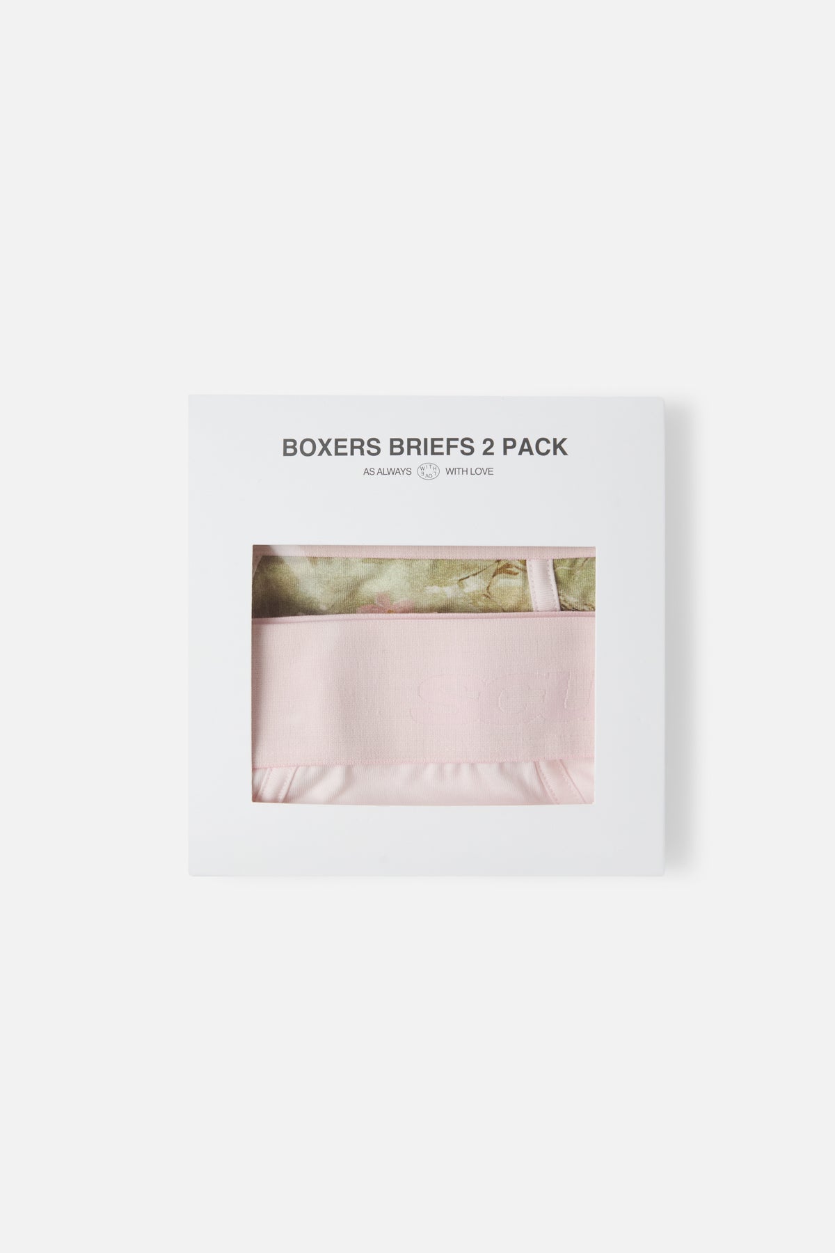 Boxers roses et vraies fleurs