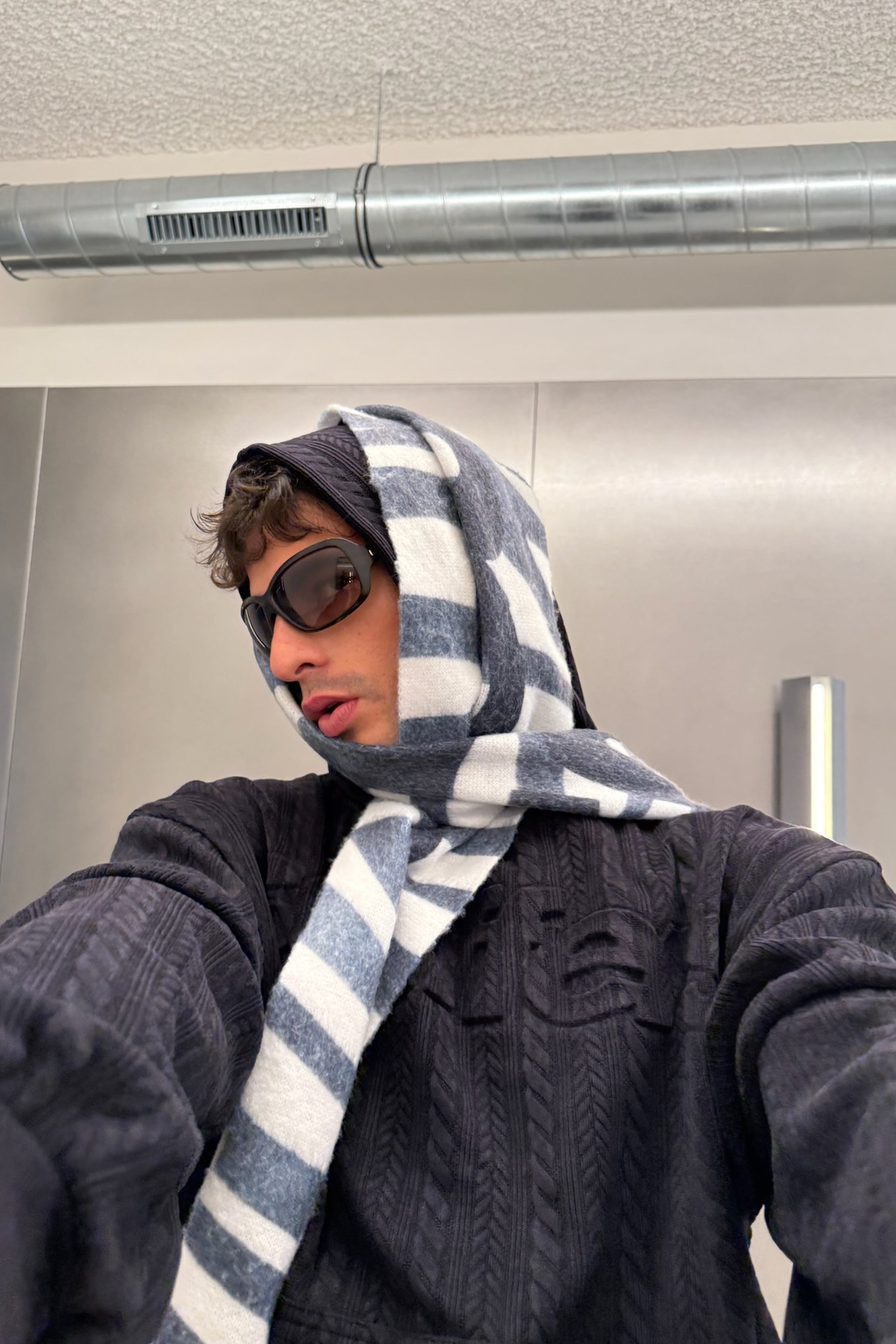 Écharpe grise safari