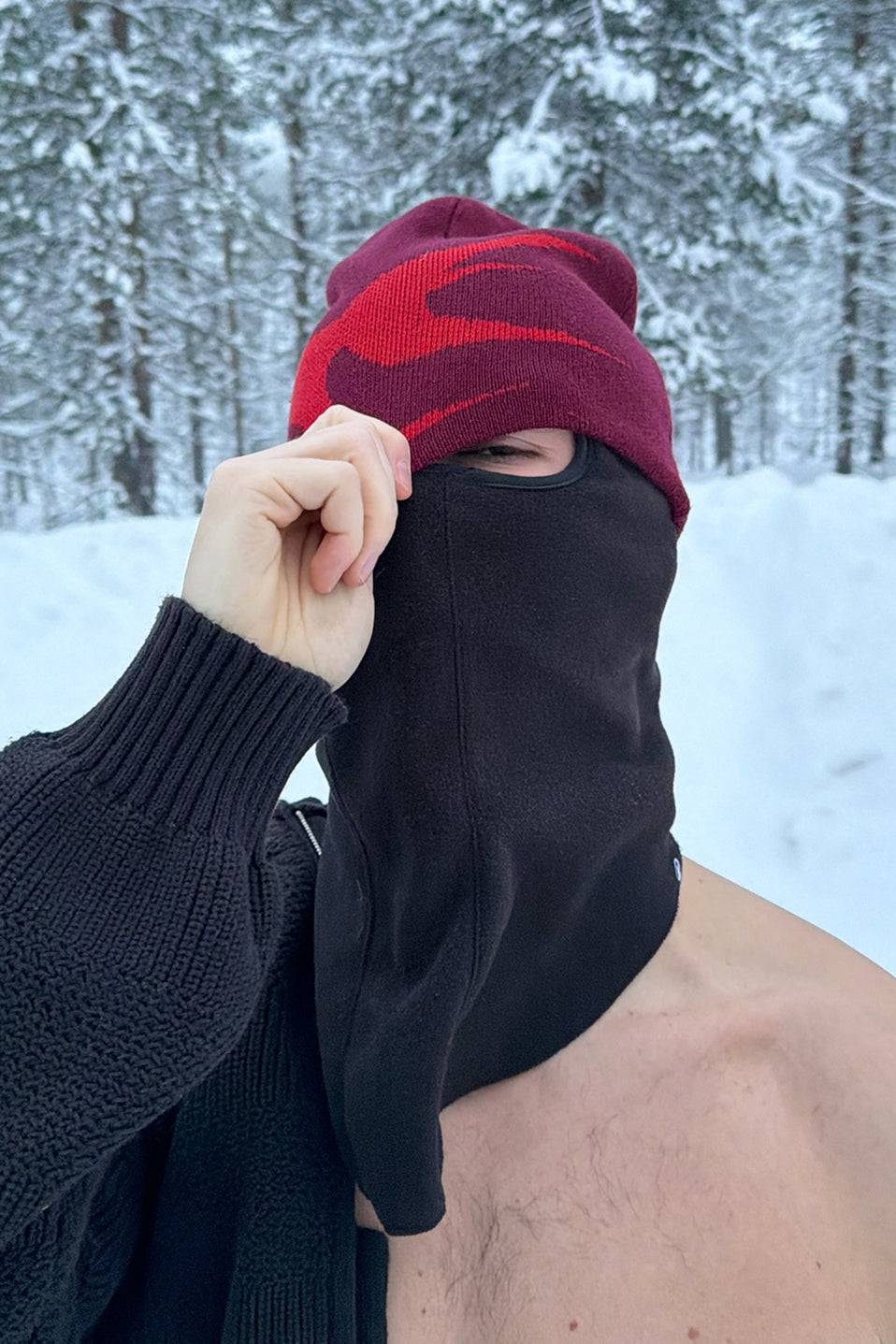 Bonnet New Amore bordeaux