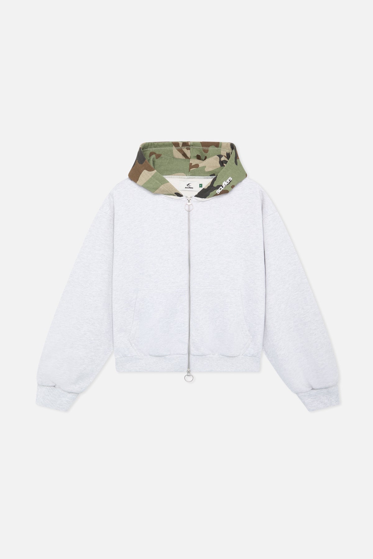 Masque gris clair à fermeture éclair