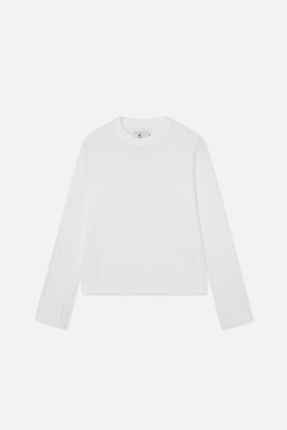 T-shirt à manches longues écru intelligent