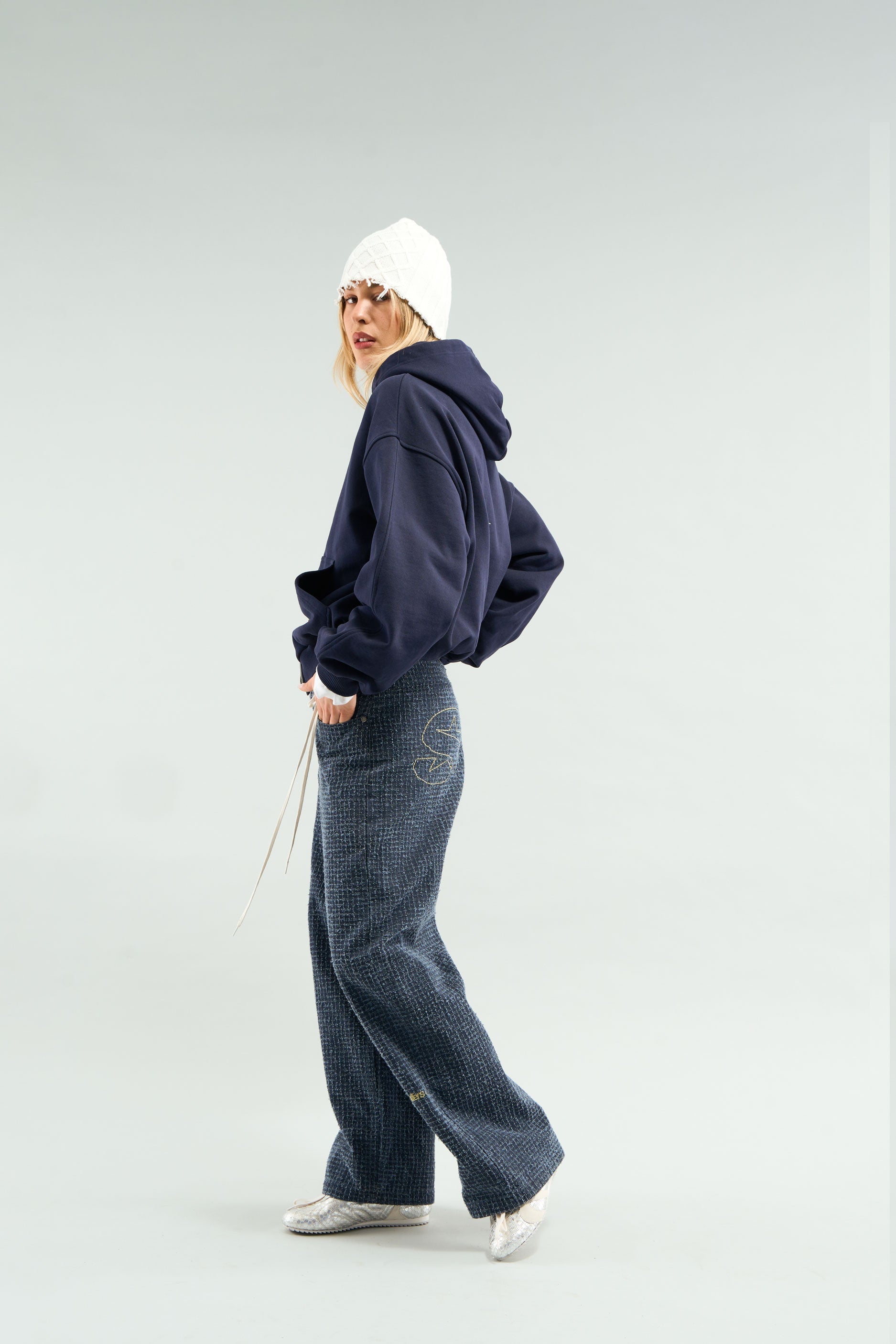 Pantalon bleu marine en ripstop