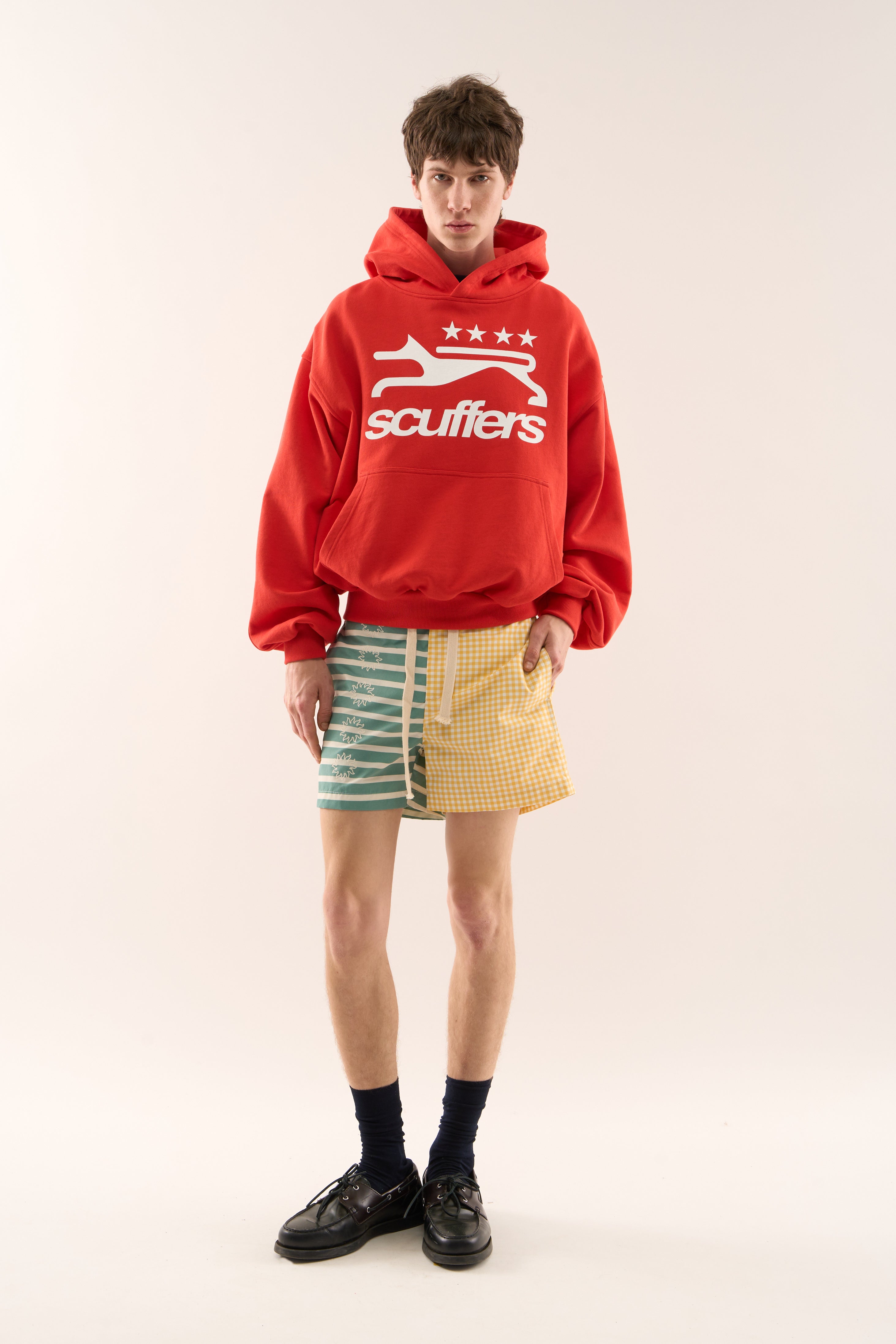 Sweat à capuche rouge Greyhound