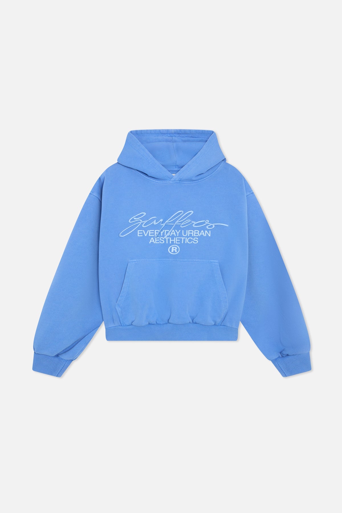 Sweat à capuche bleu royal signature