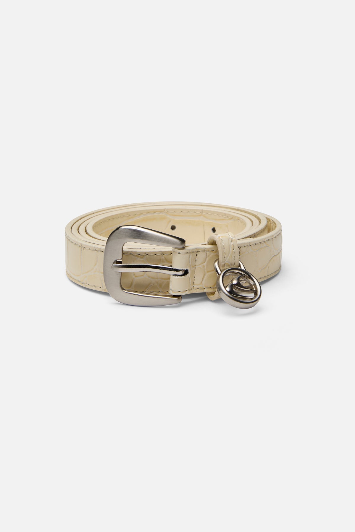 Ceinture fine écru