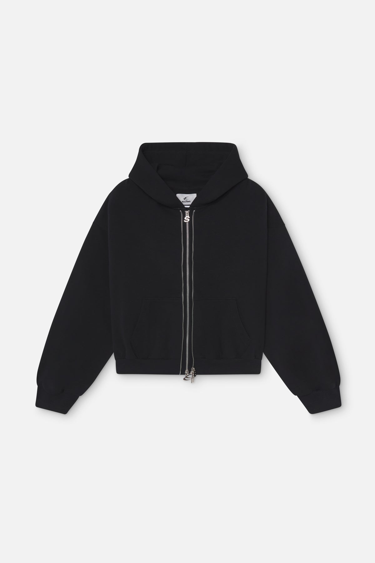 Fermeture éclair en acier noir