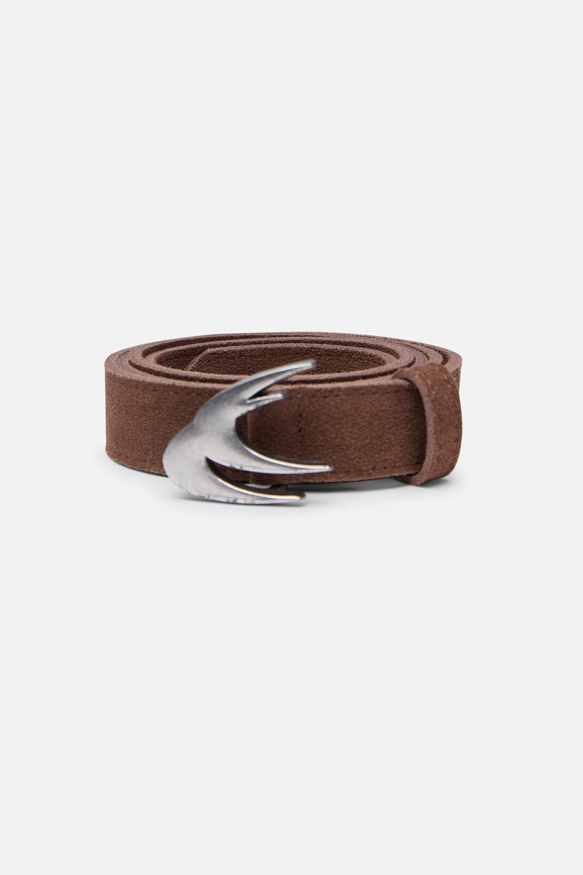 Ceinture en daim marron