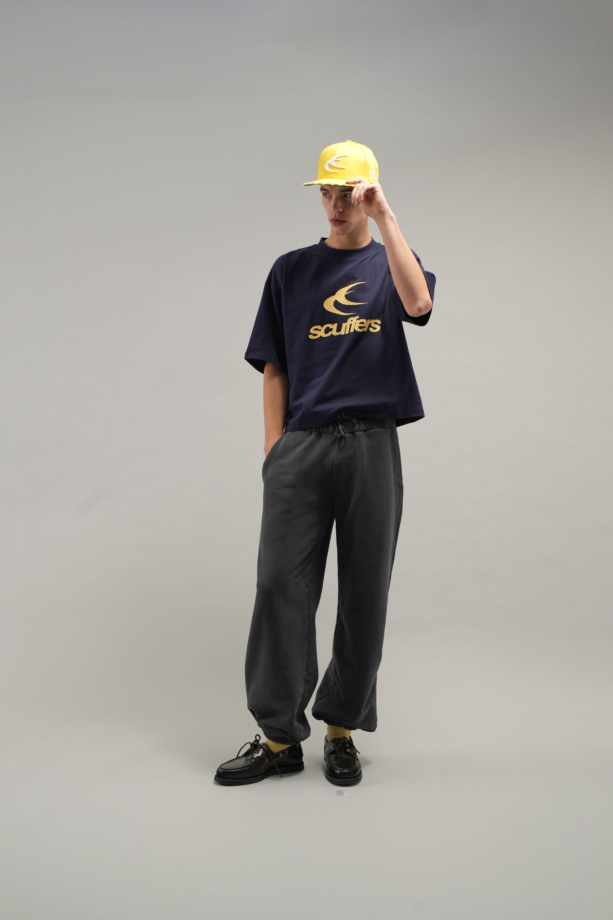 Casquette jaune ajustée SCFF