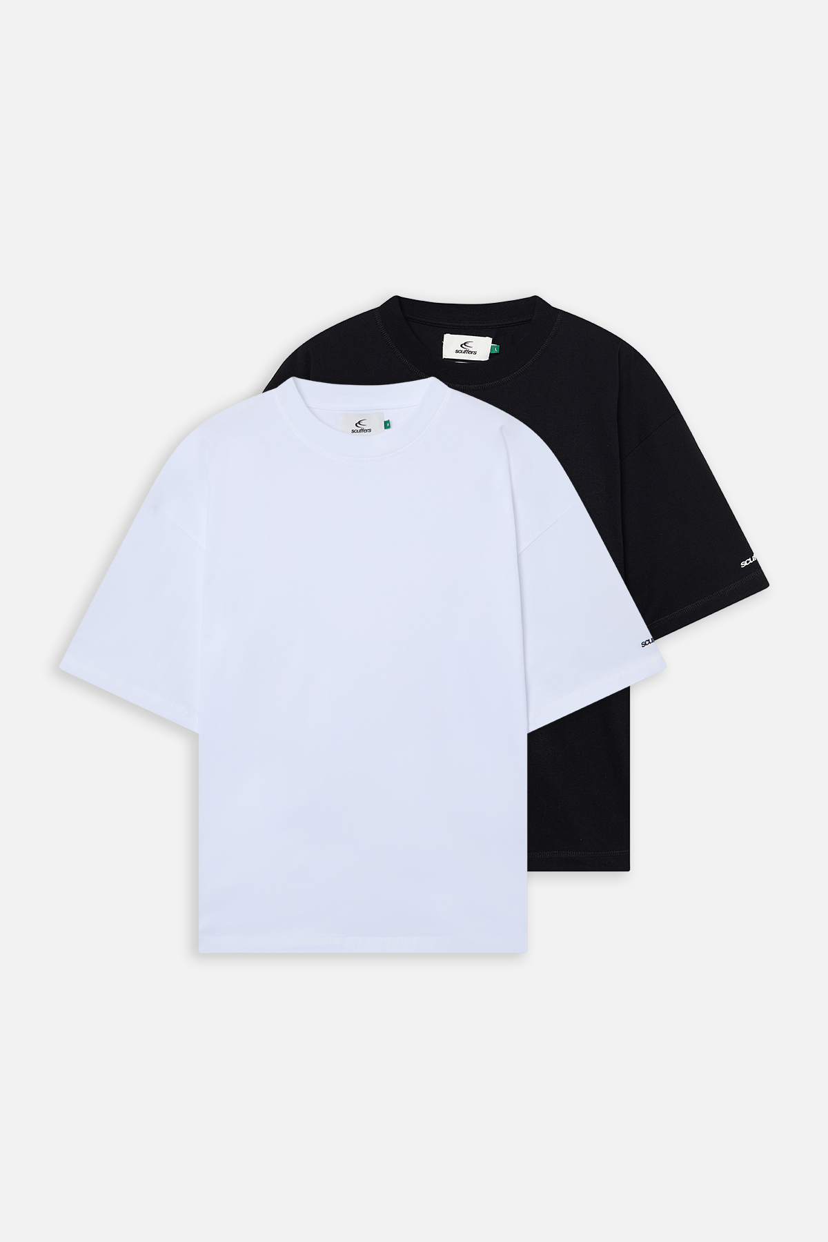 Pack de t-shirts basiques noir et blanc
