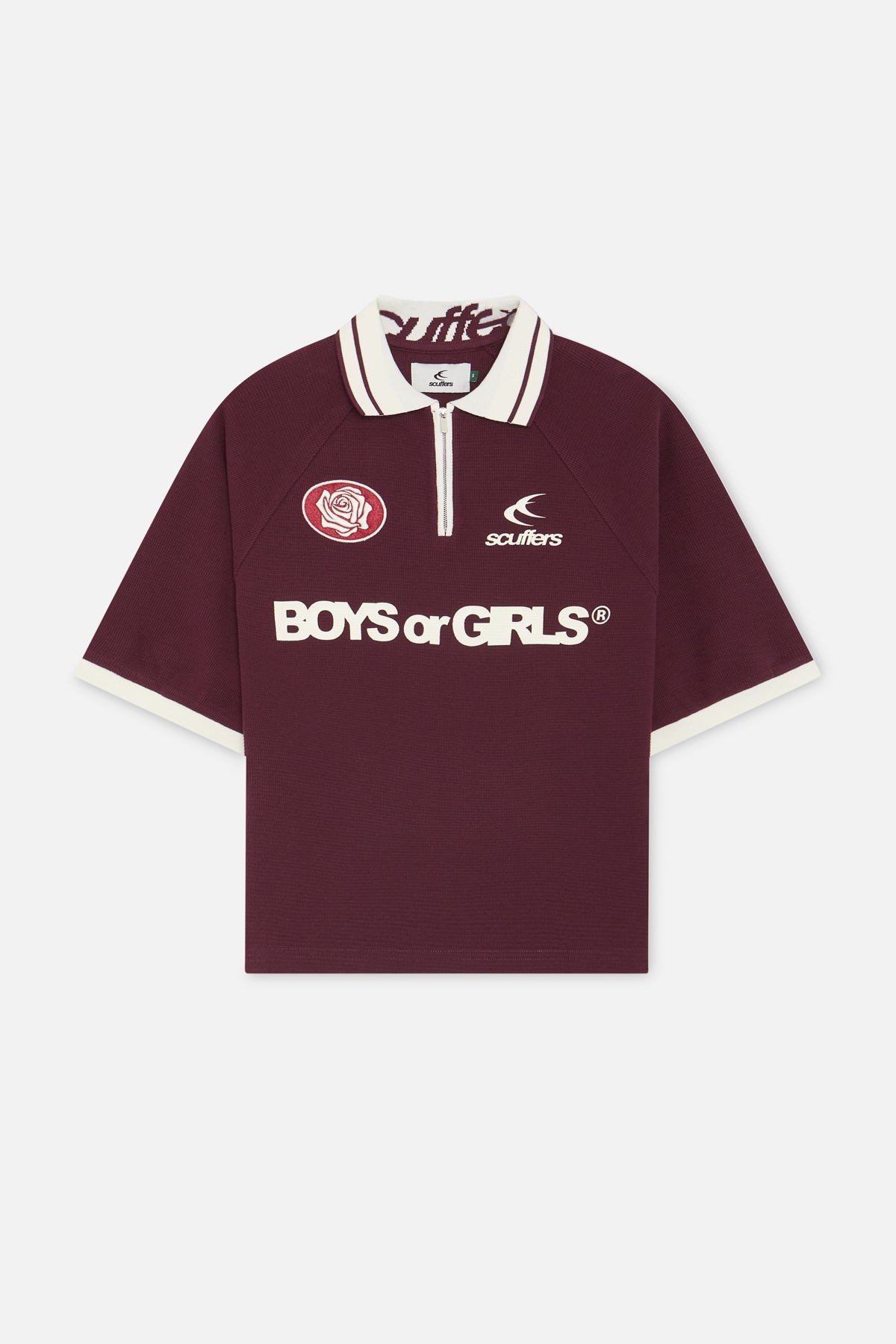 Polo bordeaux pour garçons ou filles